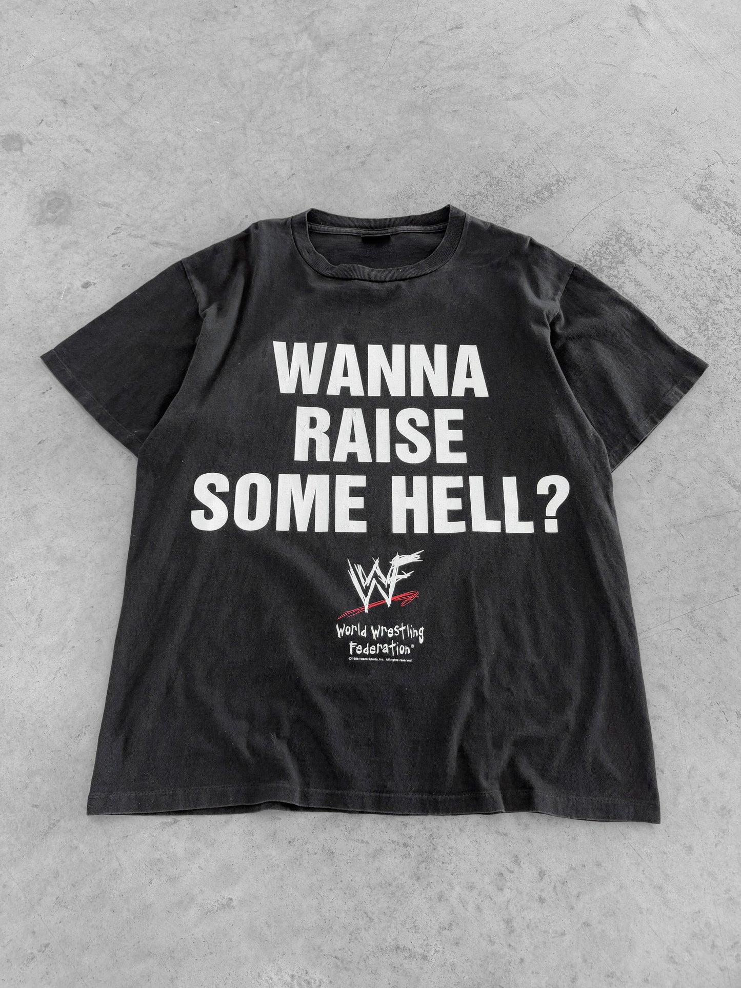 Vintage 90s Stone Cold Steve Austin Raise Some Hell Tee ( XL )