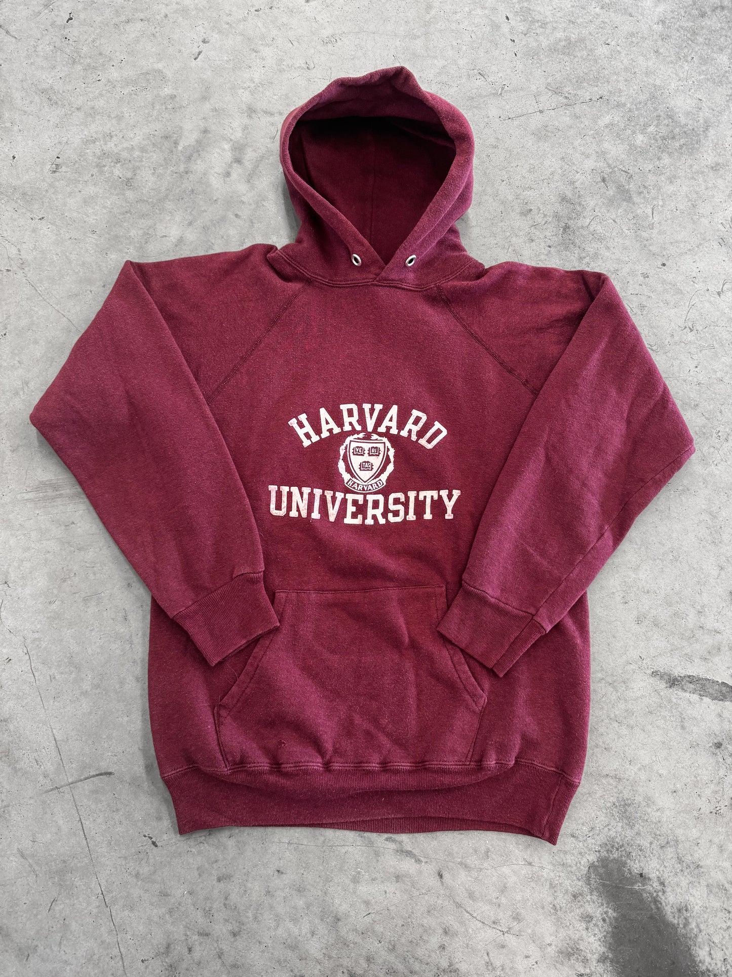 Vintage 8 0 s Harvard University Champion Hoodie ( Medium )