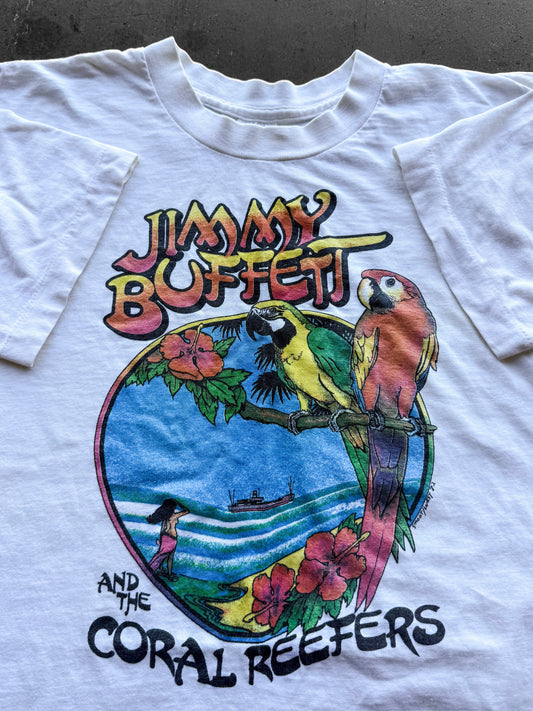 Vintage 80s Jimmy Buffet & The Coral Reefers Tee ( Medium )