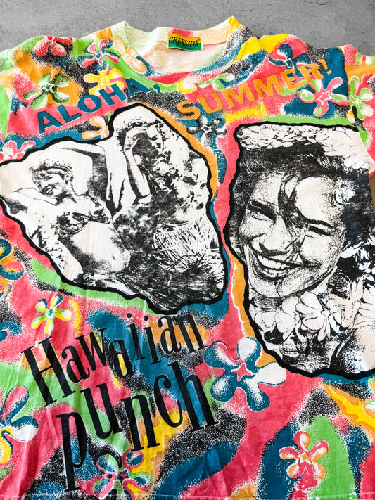 Vintage 90s Hawaiian Punch Aloha Summer Tee ( Large )