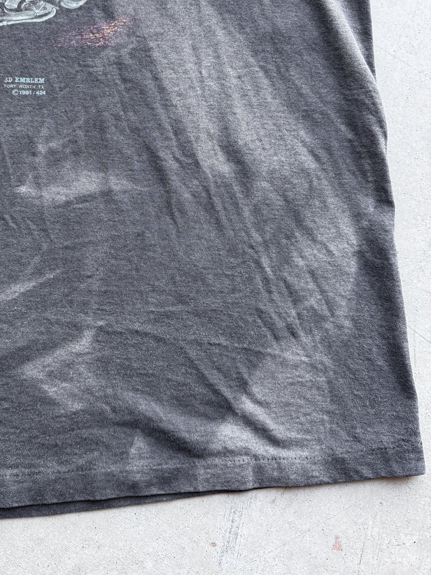 Vintage 1991 3D Emblem A Way Of Life Faded Tee ( XL )