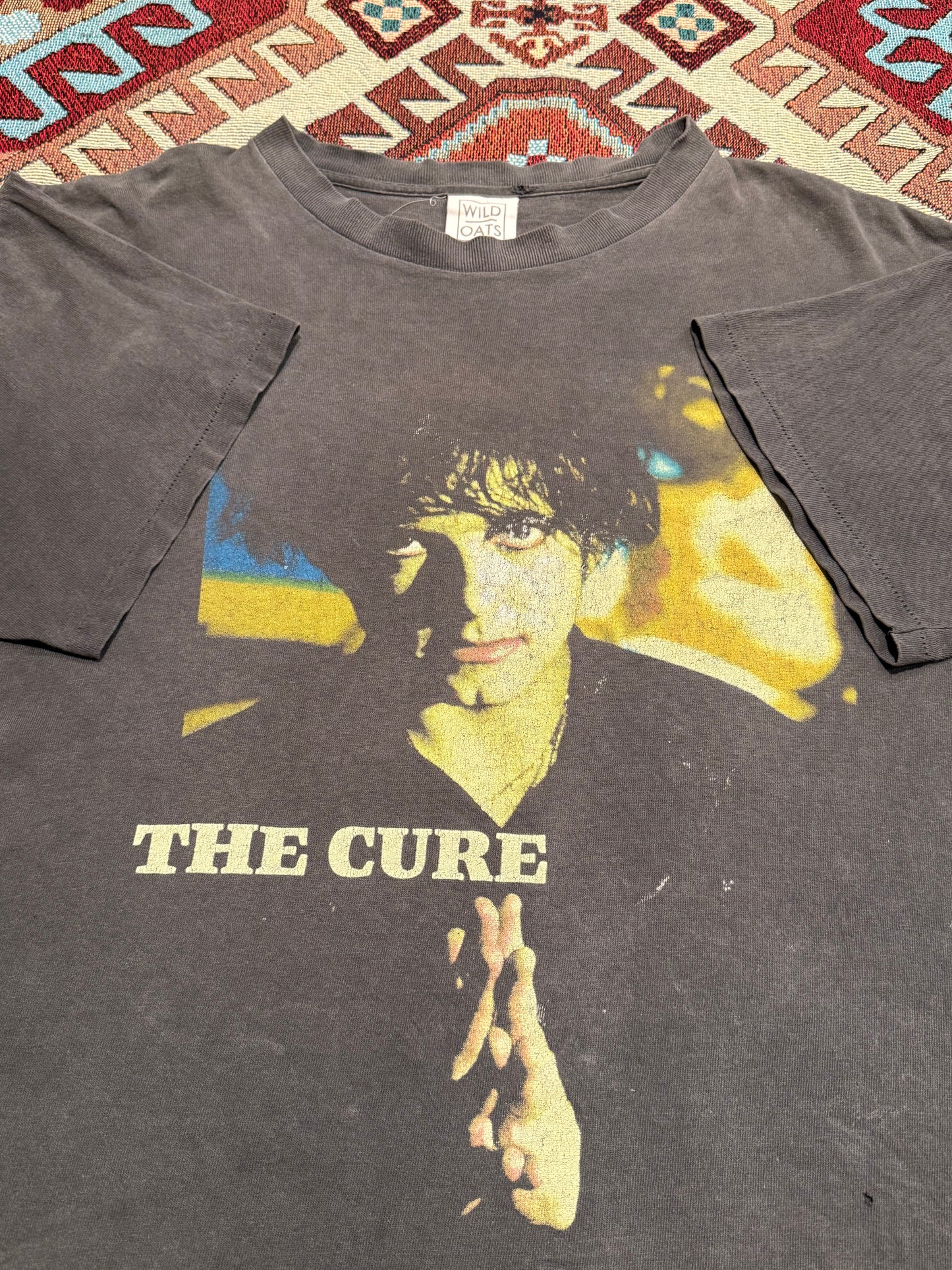 Vintage 1996 The Cure Mood Swings Tour Faded Tee ( Large )