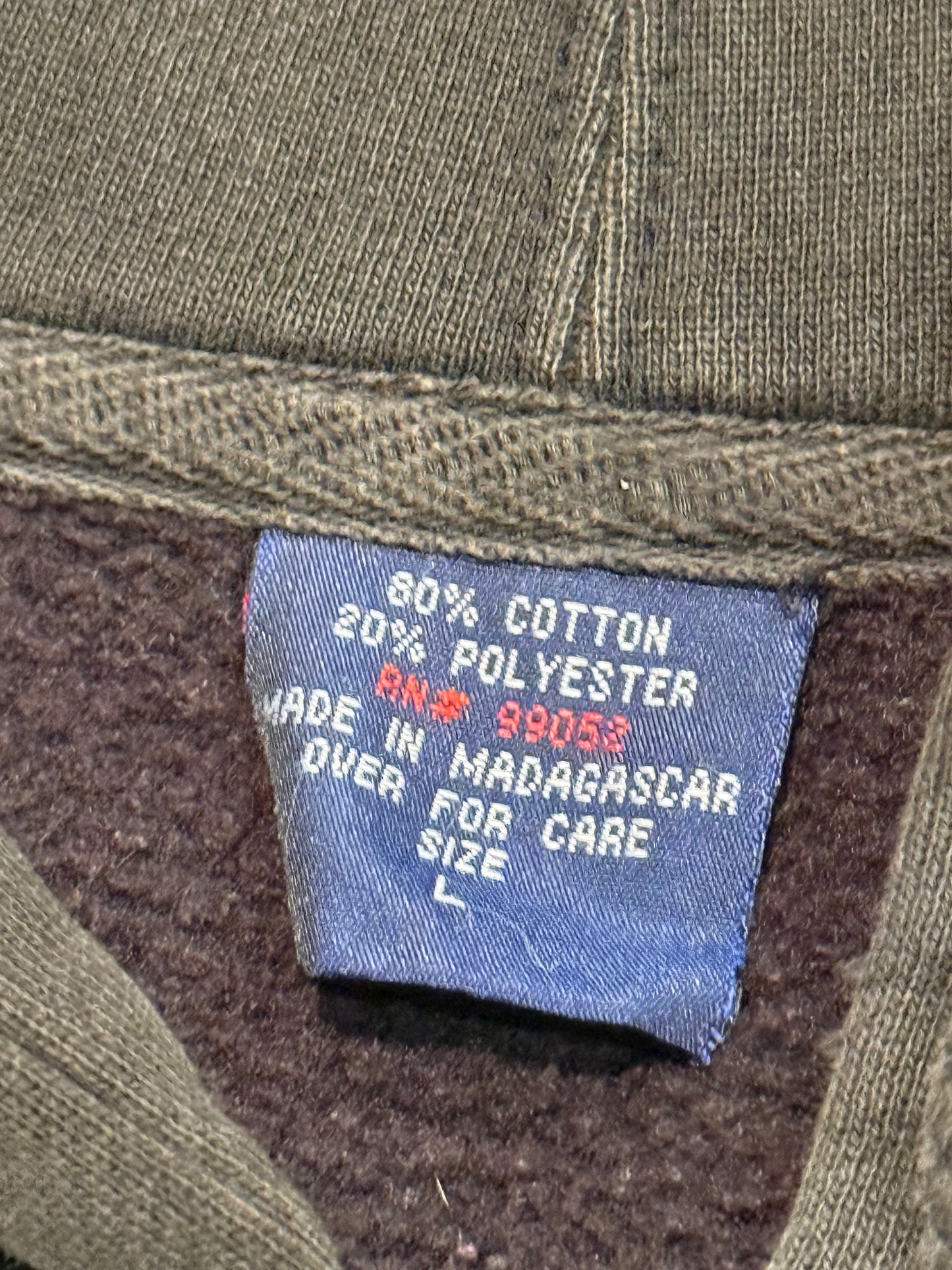 Vintage Early Y 2 K Marilyn Manson Faded Black Hoodie ( Large )