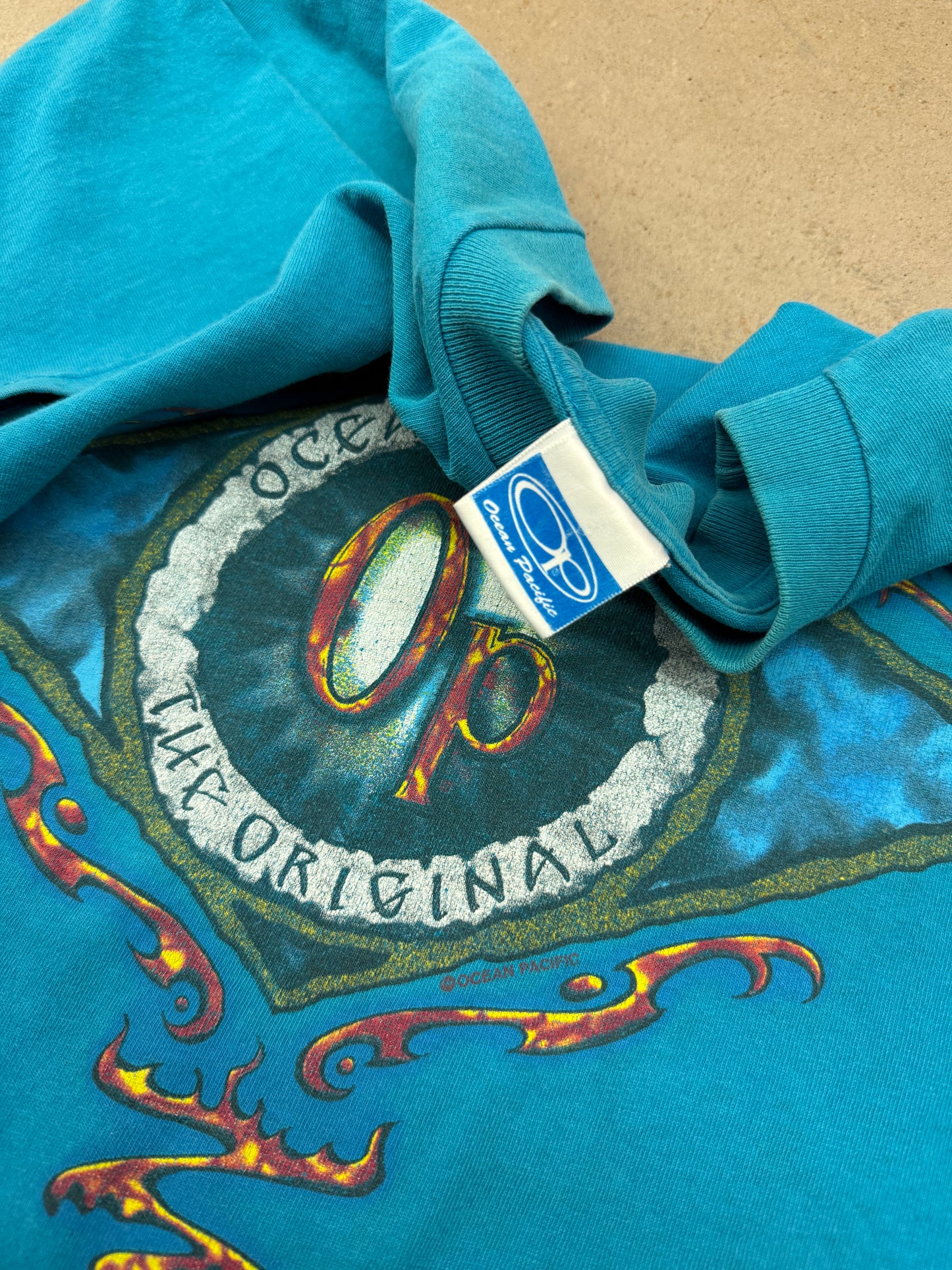 Vintage 90s Ocean Pacific Surf Tee ( XL )