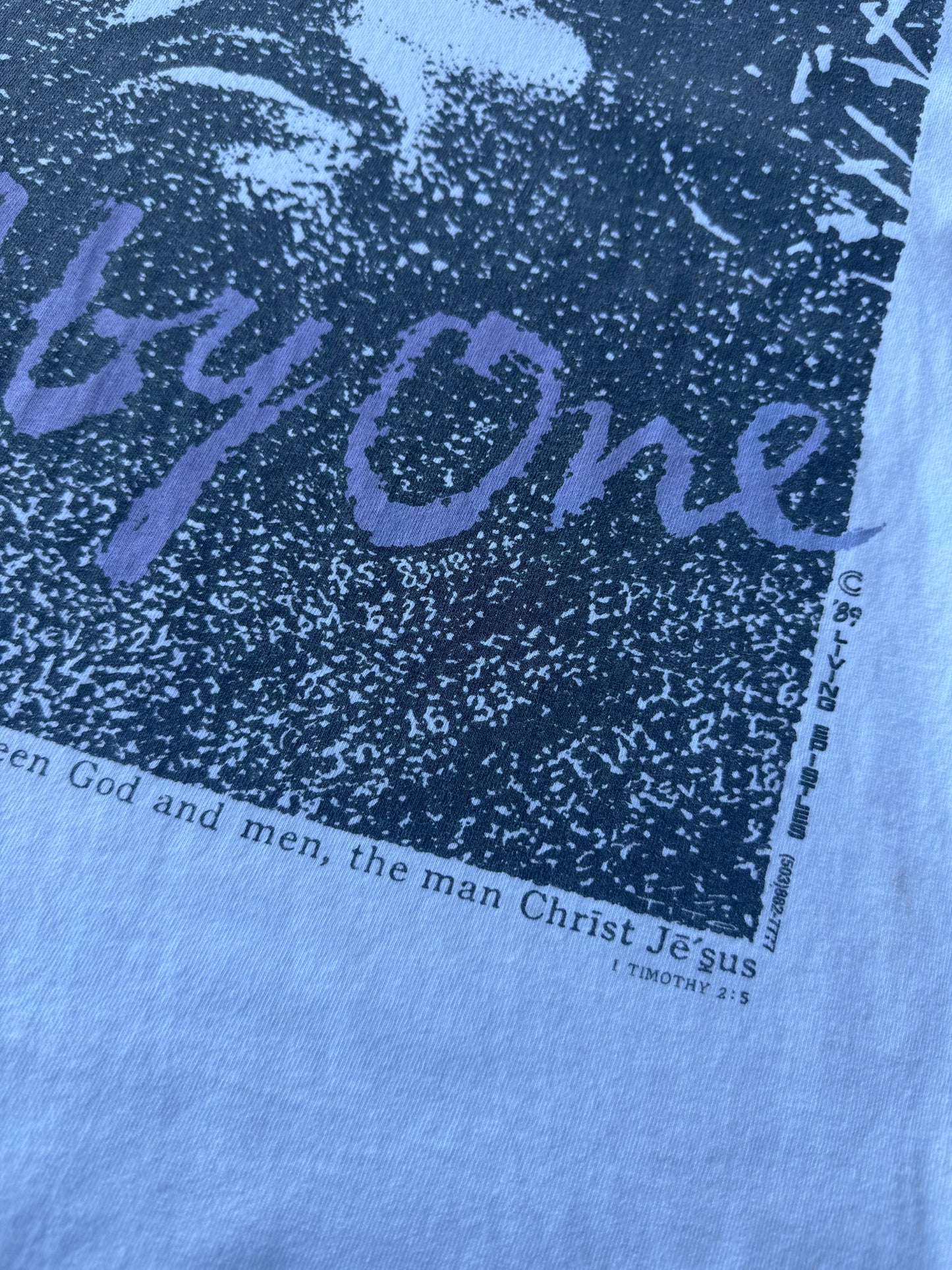 Vintage 1989 “Won By One” Jesus Tee ( Medium )