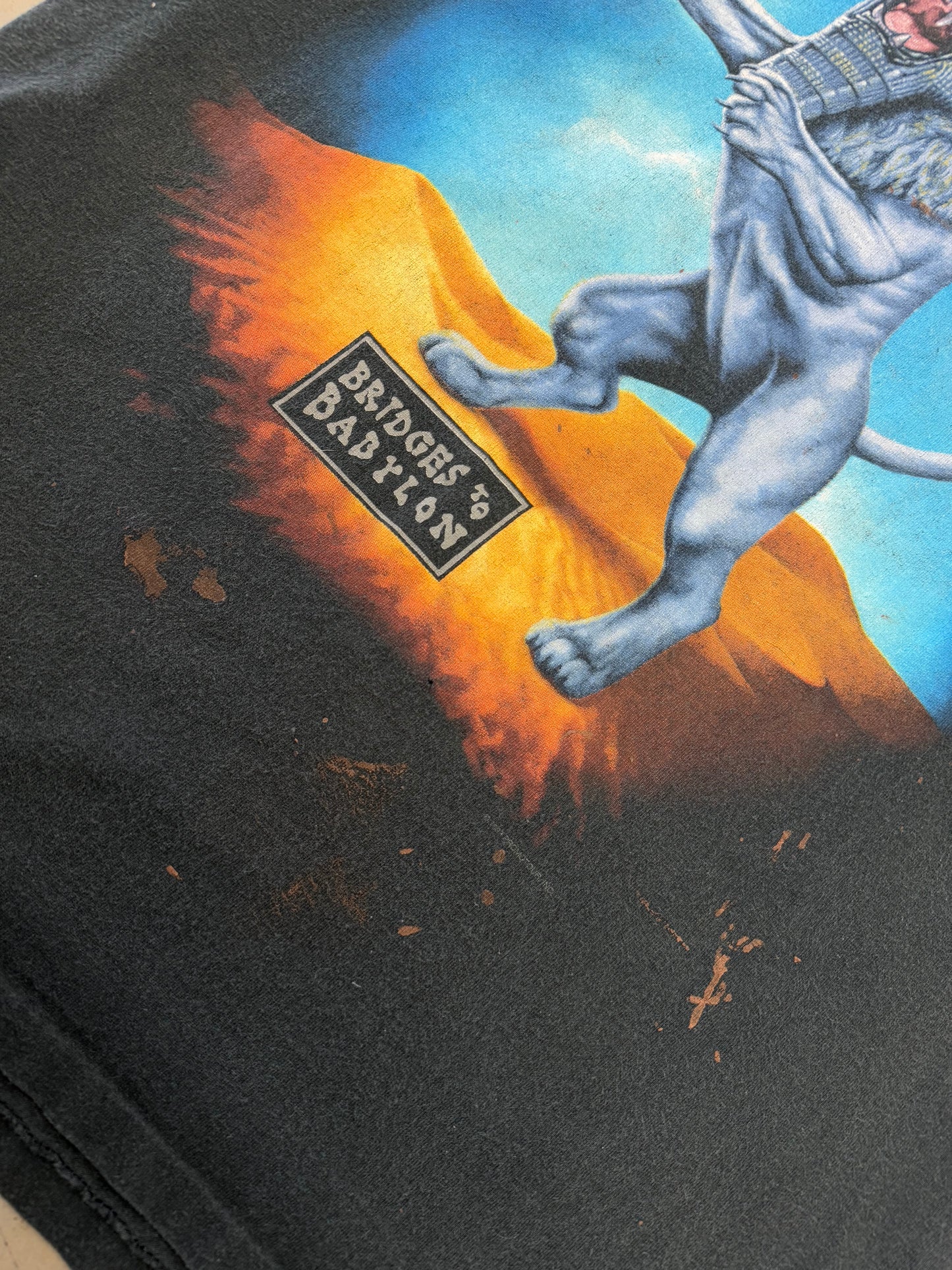 Vintage 1997 The Rolling Stones Bridges To Babylon Tee ( Large )