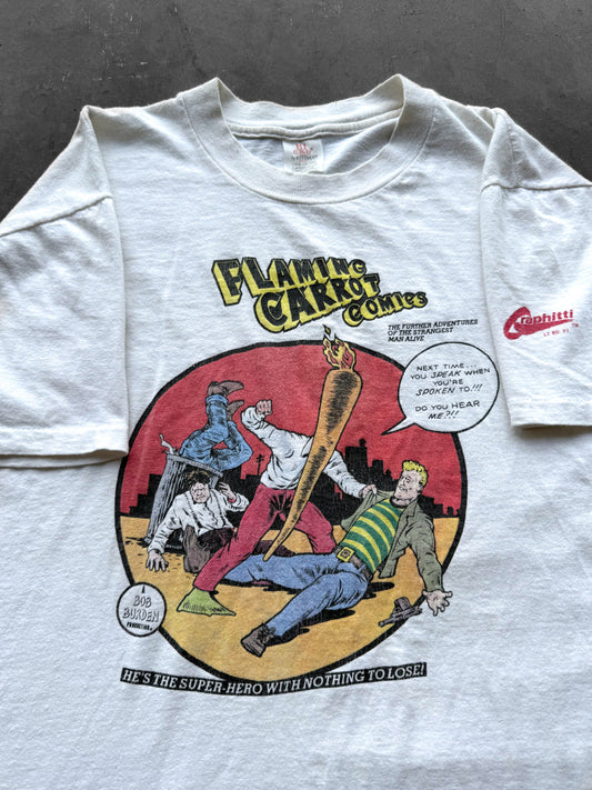 Vintage 1990 Flaming Carrots Comics Graffiti Tee ( Large )