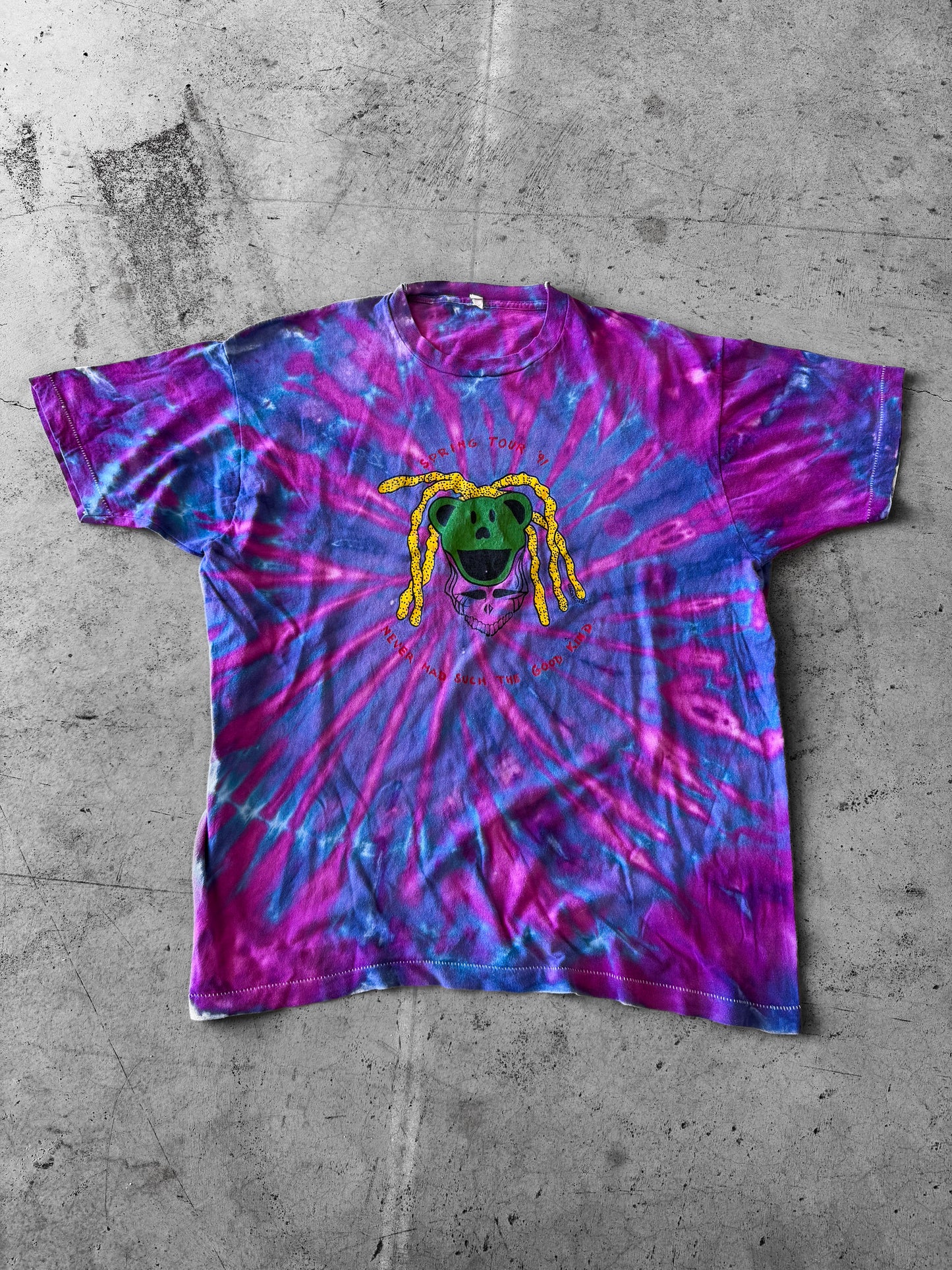 Vintage 1991 Grateful Dead Spring Tour Bootleg Tee ( Large )