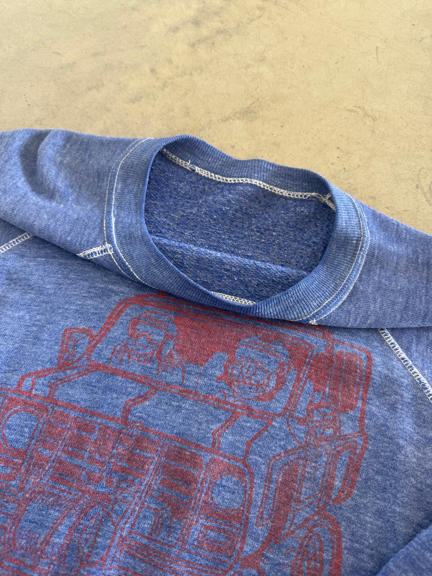 True Vintage Late 6 0 s / 7 0 s Bronco Truck Faded Sweatshirt