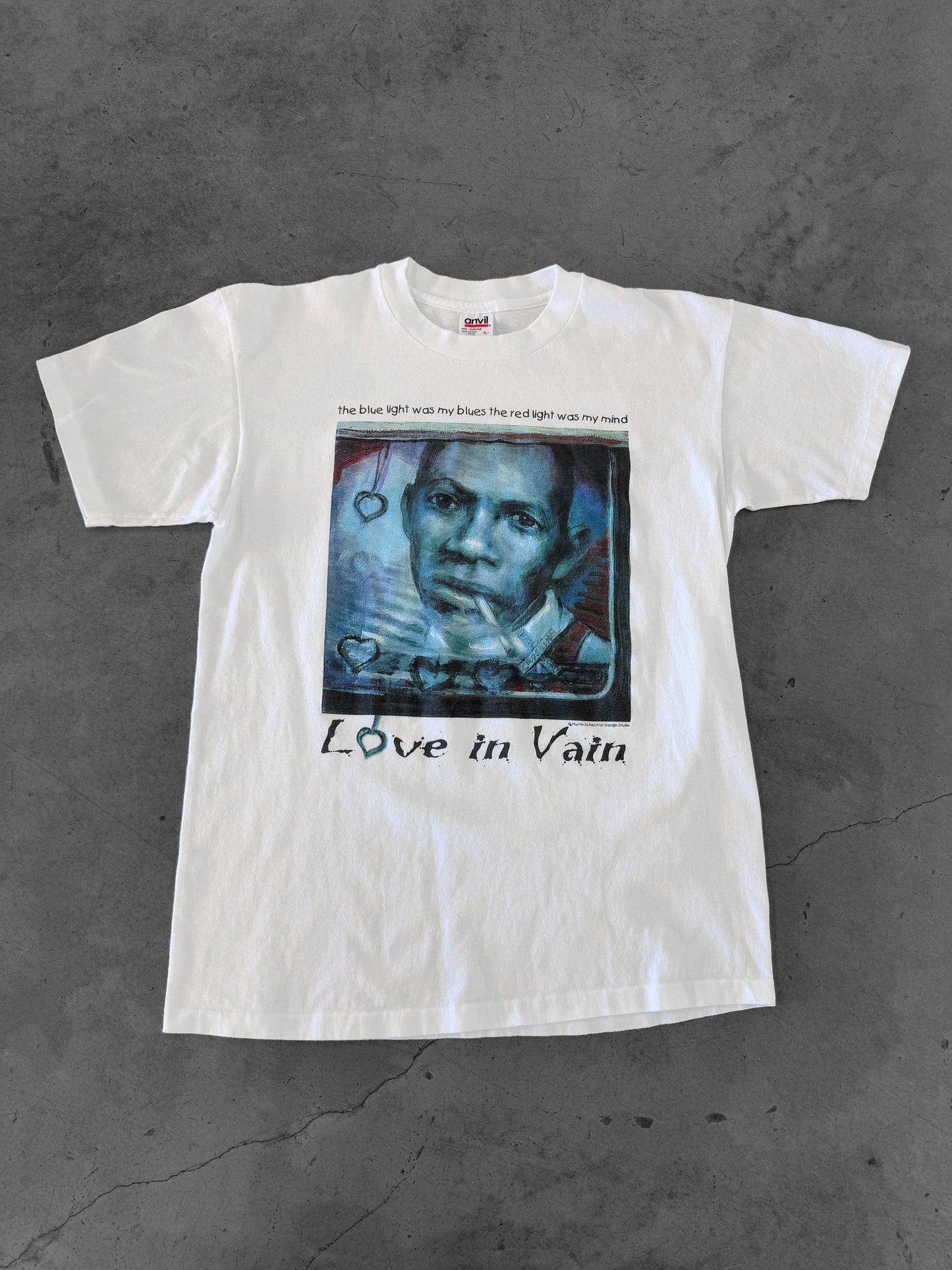 Vintage 90s “Love In Vain” Robert Johnson Art Tee ( Large )