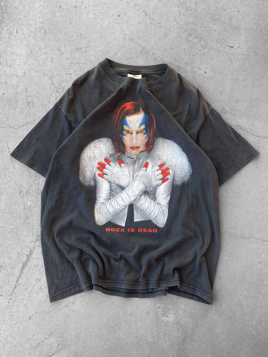 Vintage 1998 Marilyn Manson Rock Is Dead Tee ( Large )