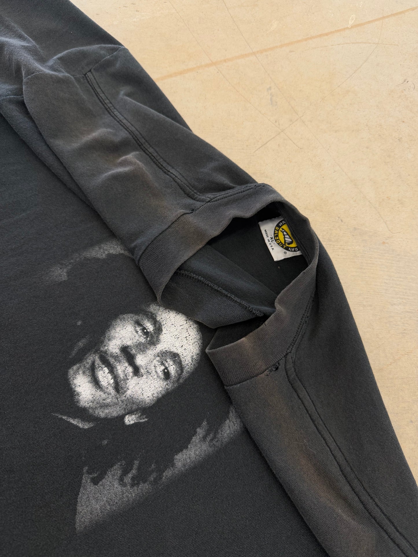 Vintage 90s Faded Bob Marley Portrait Tee ( XL )