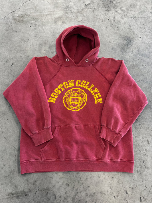 Vintage 8 0 s Boston College Champion Hoodie Sweatshirt ( Medium )