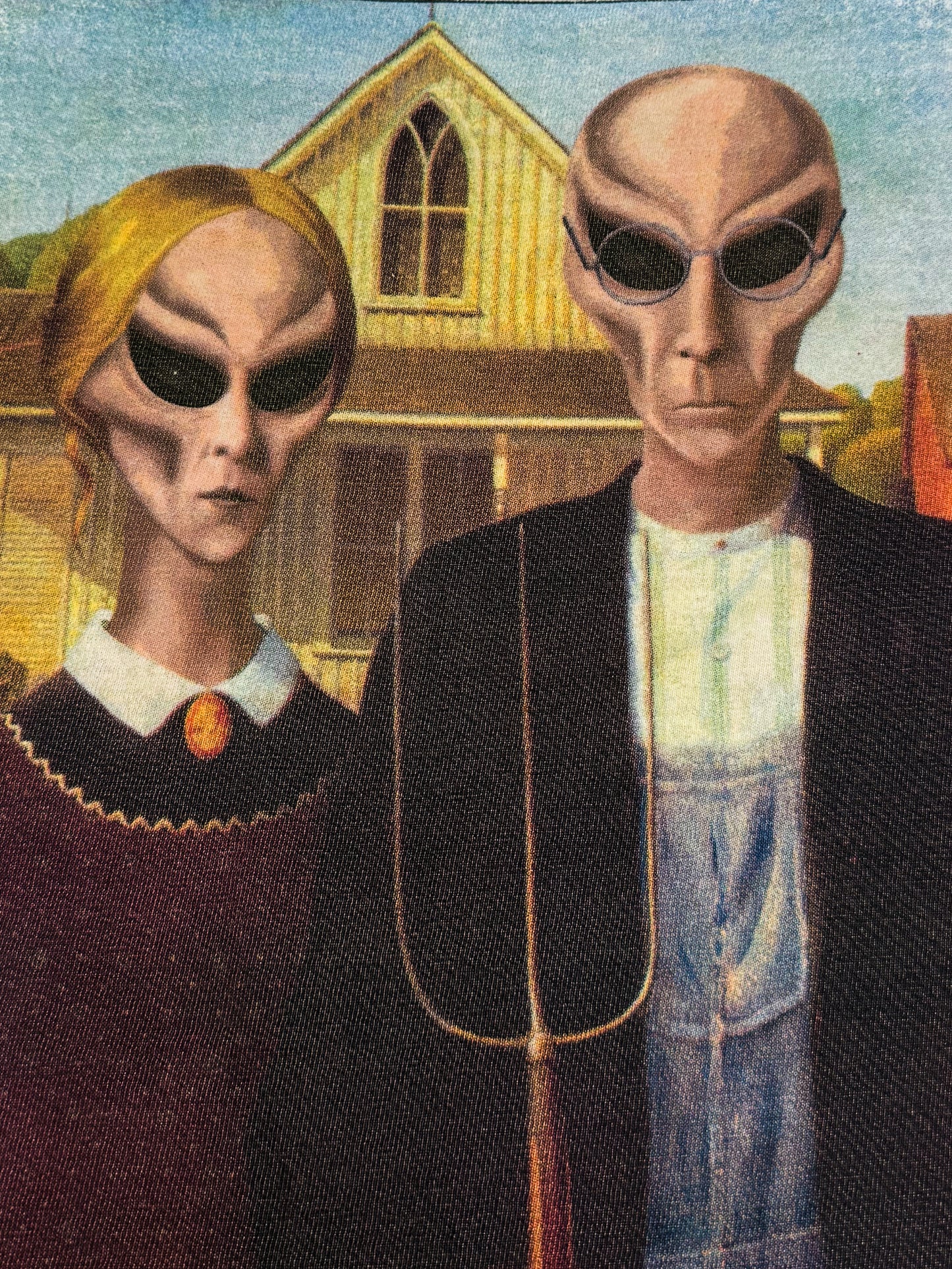 Vintage 90s Alien Gothic Parody Tee ( Large )