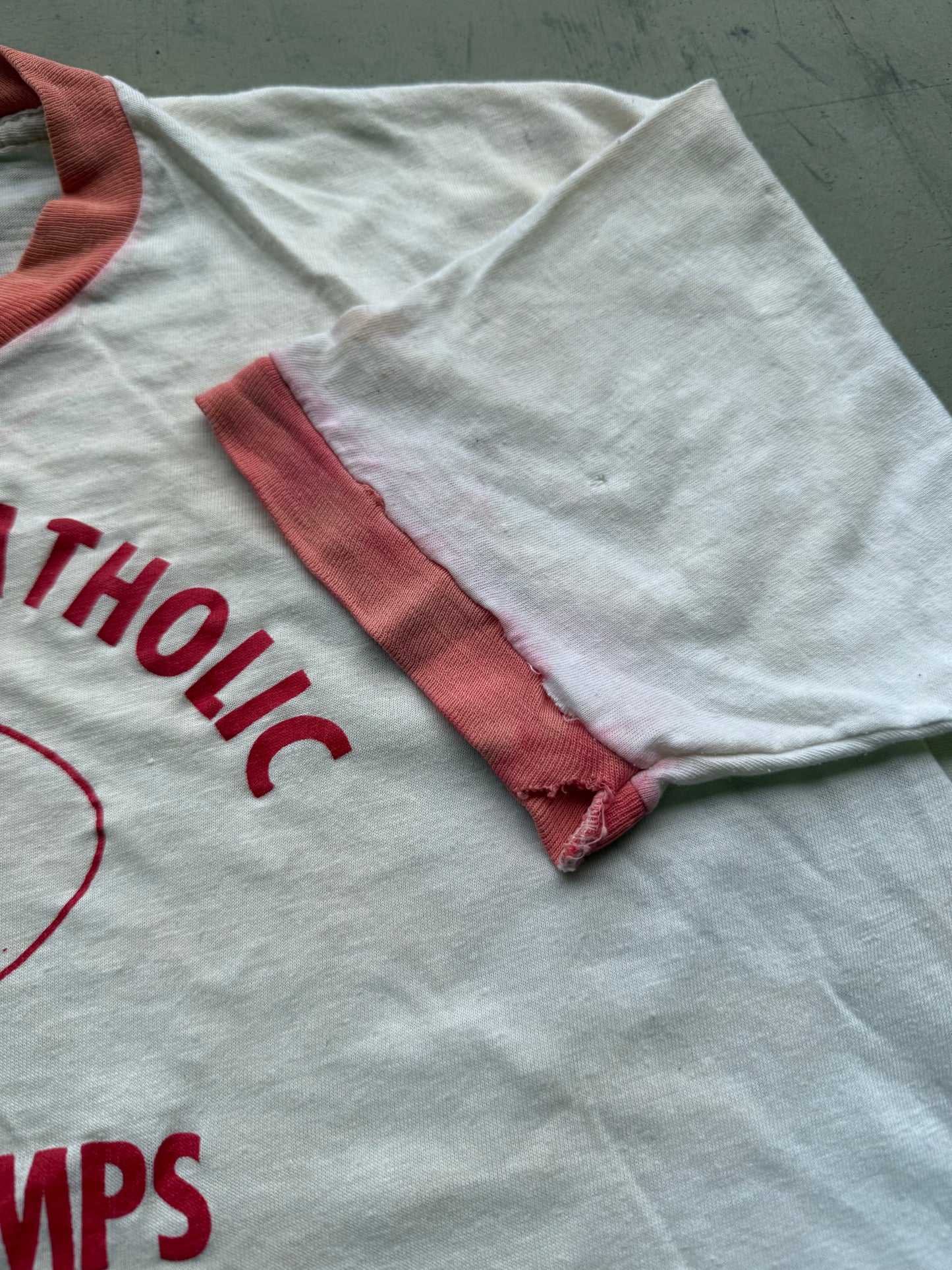 Vintage 1977 Charlotte Catholic State Champs Tee ( Medium )