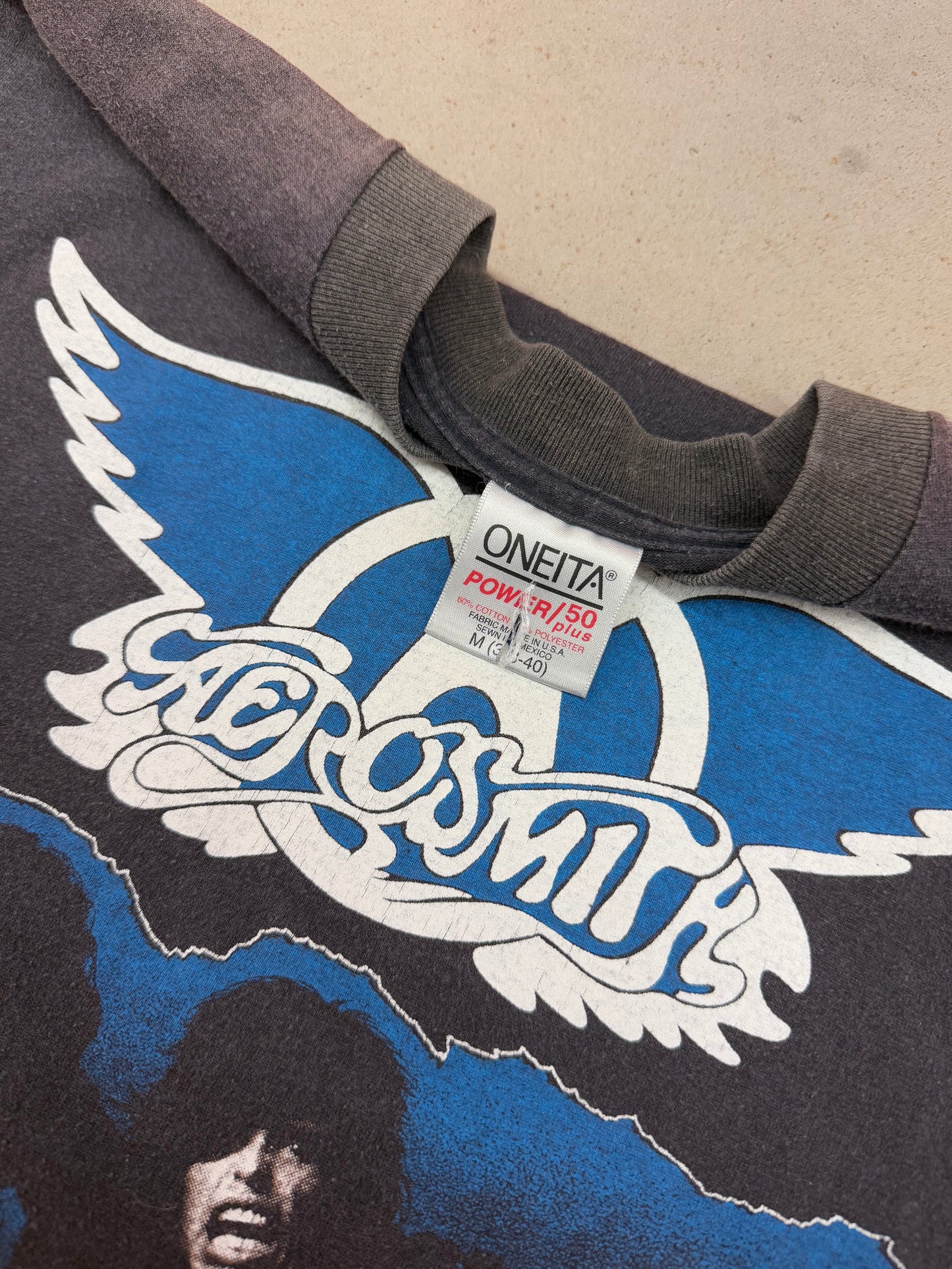 Vintage 1987 Aerosmith Permanent Vacation Tour Tee ( Medium )