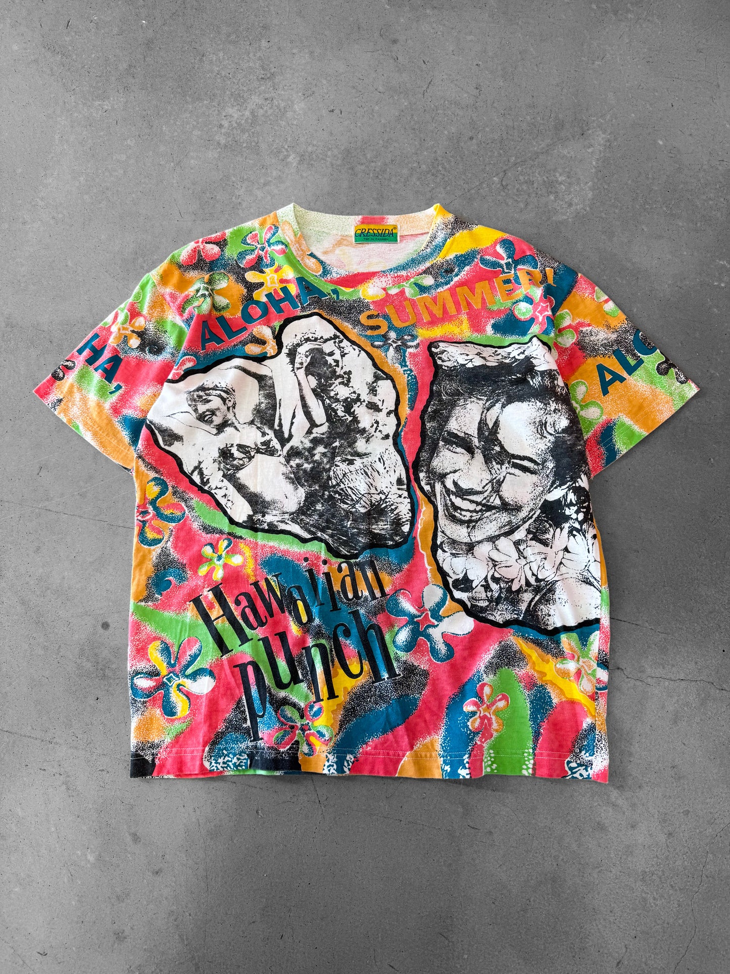 Vintage 90s Hawaiian Punch Aloha Summer Tee ( Large )