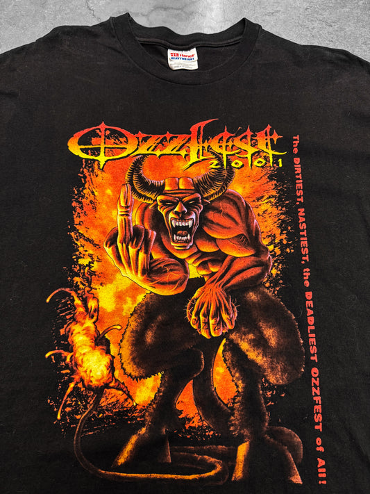 Vintage 2001 OzzFest Ozzy Osbourne Devil Tee ( XL )