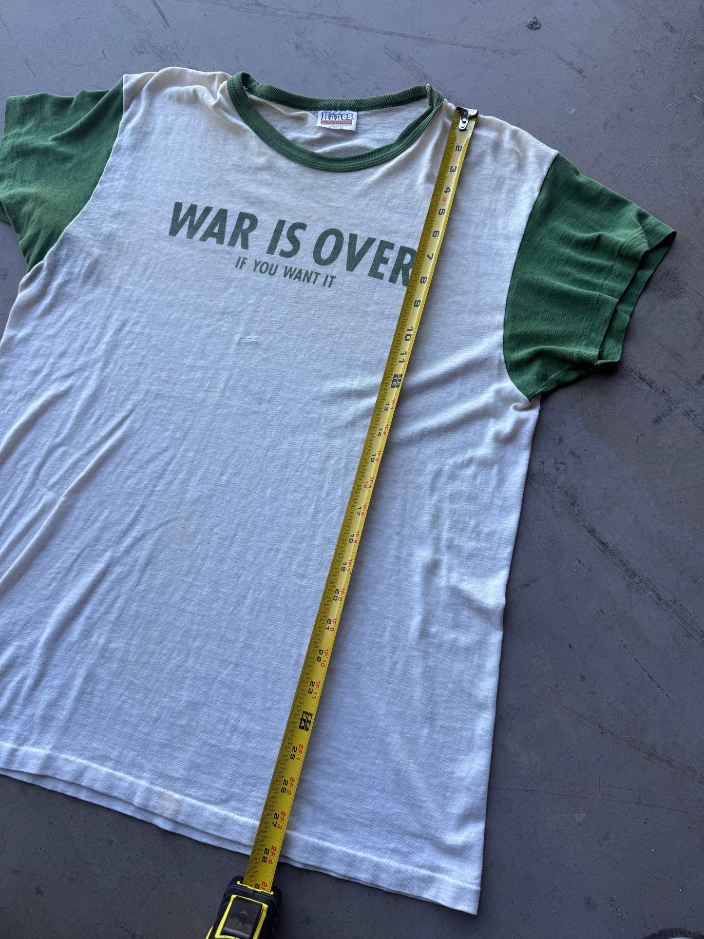 Vintage 70s “War Is Over , If You Want It” John Lennon Yoko Tee ( XL )