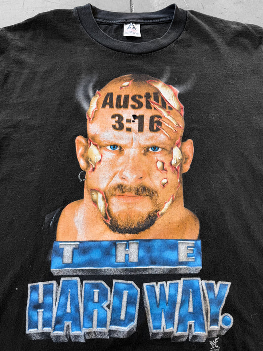 Vintage 1998 Stone Cold Steve Austin The Hard Way Tee ( Large )