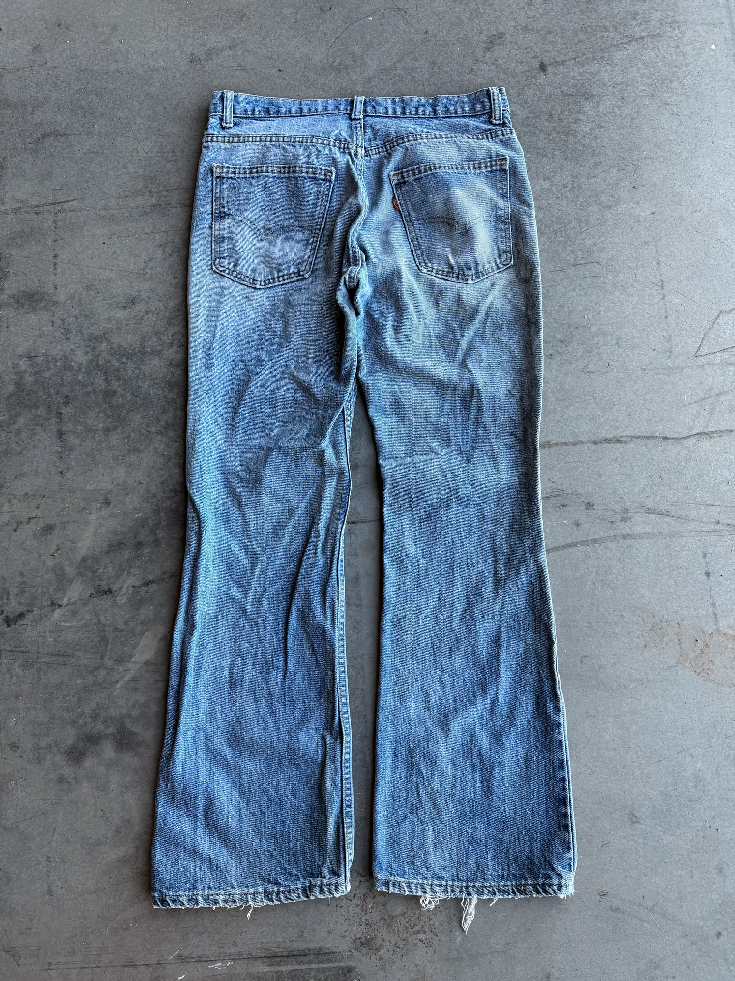 Vintage 80s Levi’s Orange Tab Bootcut Light Wash Jeans (32x31)