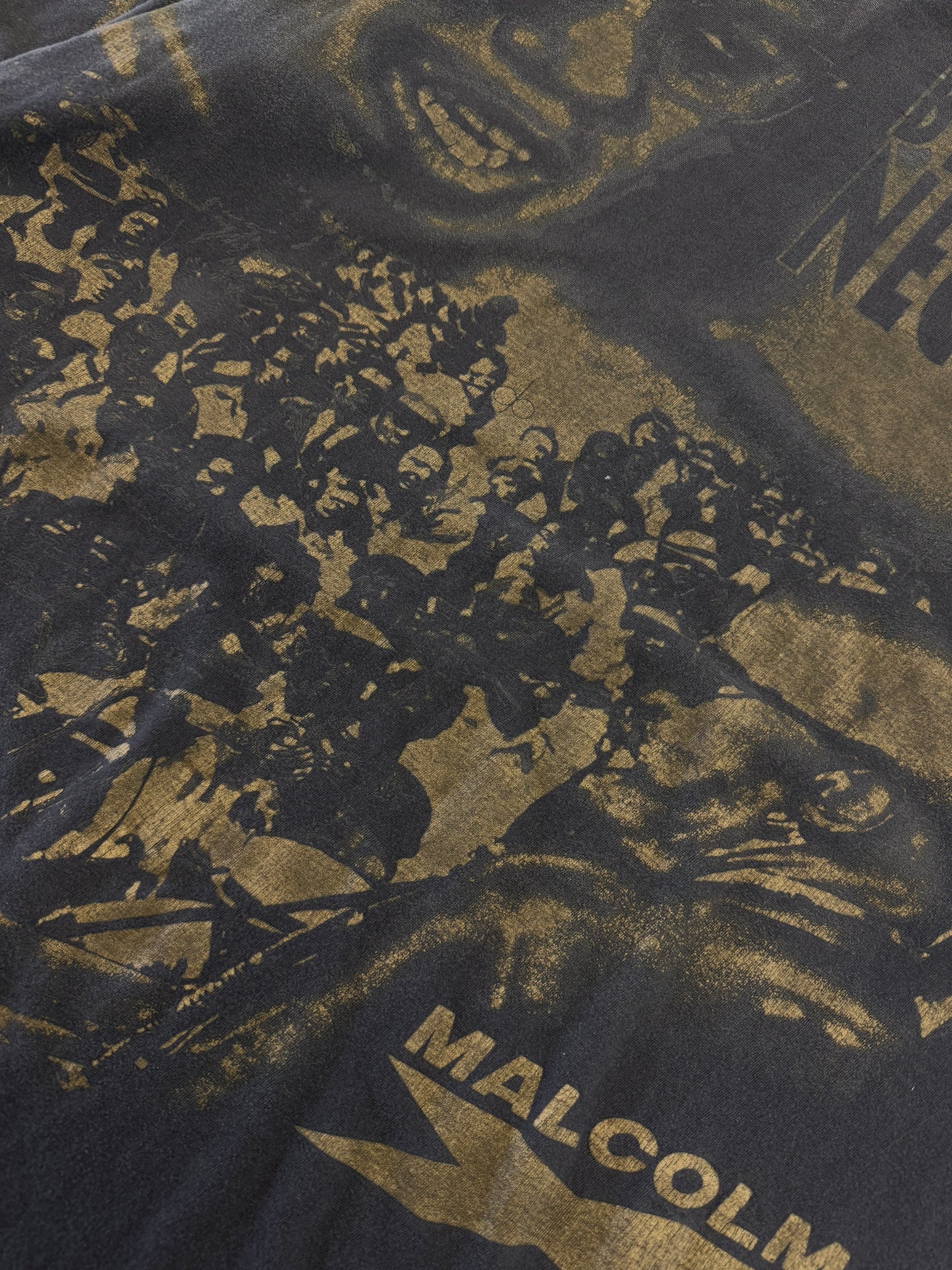 Vintage 90s Malcom X By Any Means Necessary AOP Tee ( XL )