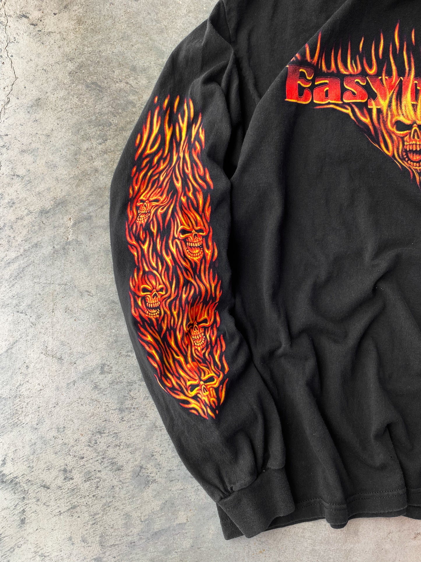Vintage 06’ Easy Riders Flames & Skulls Long Sleeve Tee ( XL )