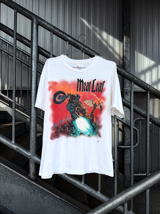 Vintage 90s Meatloaf Bat Out Of Hell Tour Tee ( XL )
