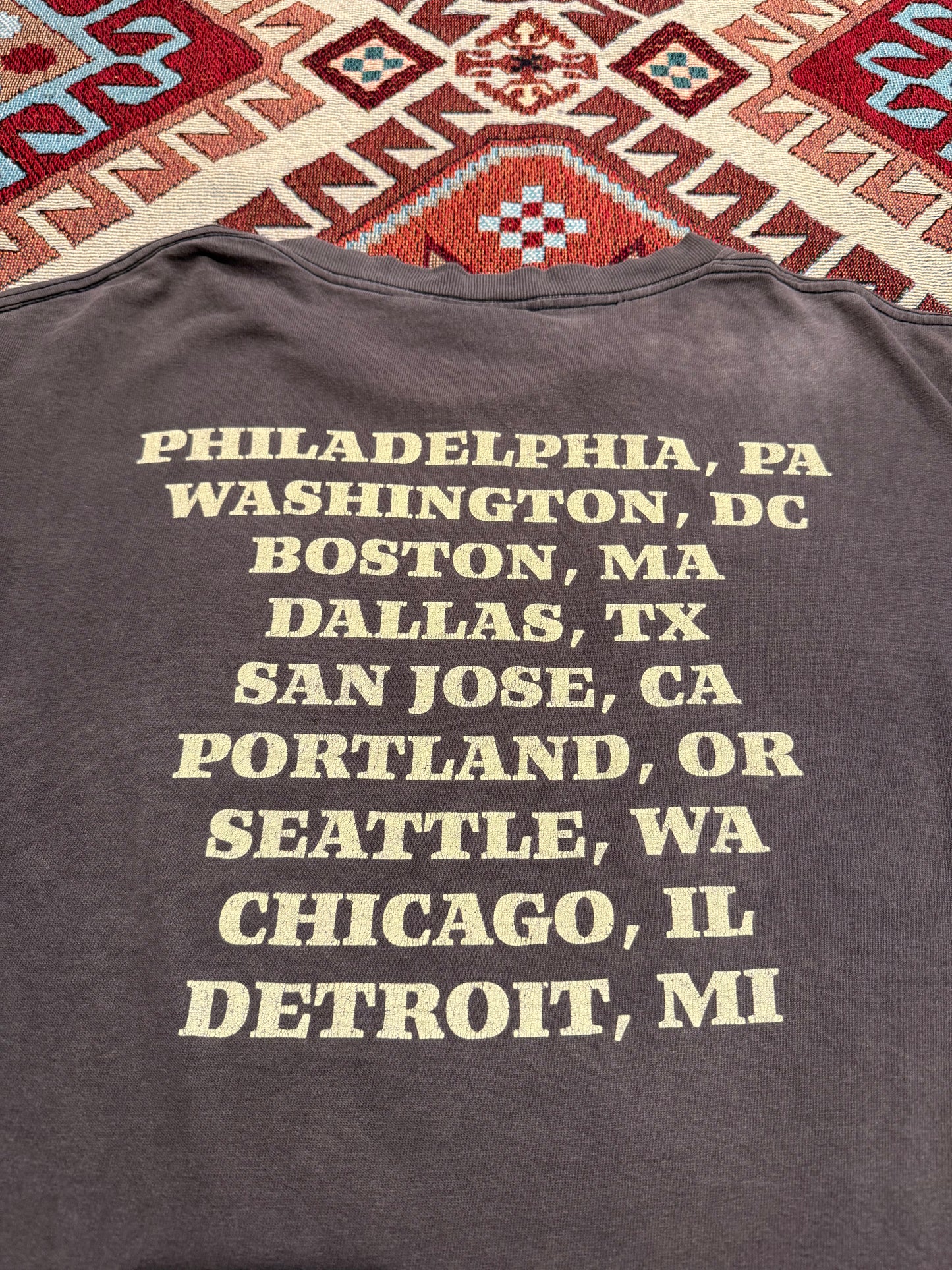 Vintage 1996 The Cure Mood Swings Tour Faded Tee ( Large )