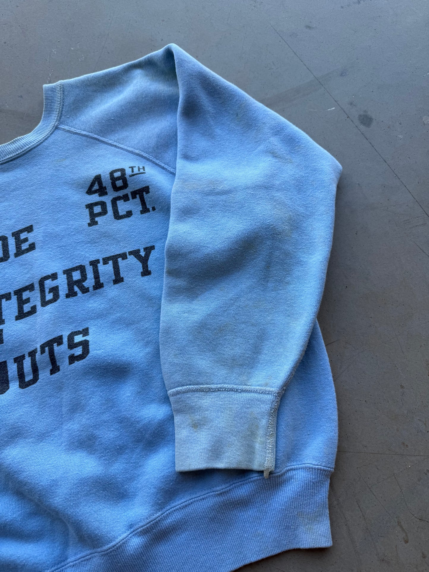 Vintage 6 0 s Pig 48th Precinct NYC Blue Sweatshirt ( Medium )