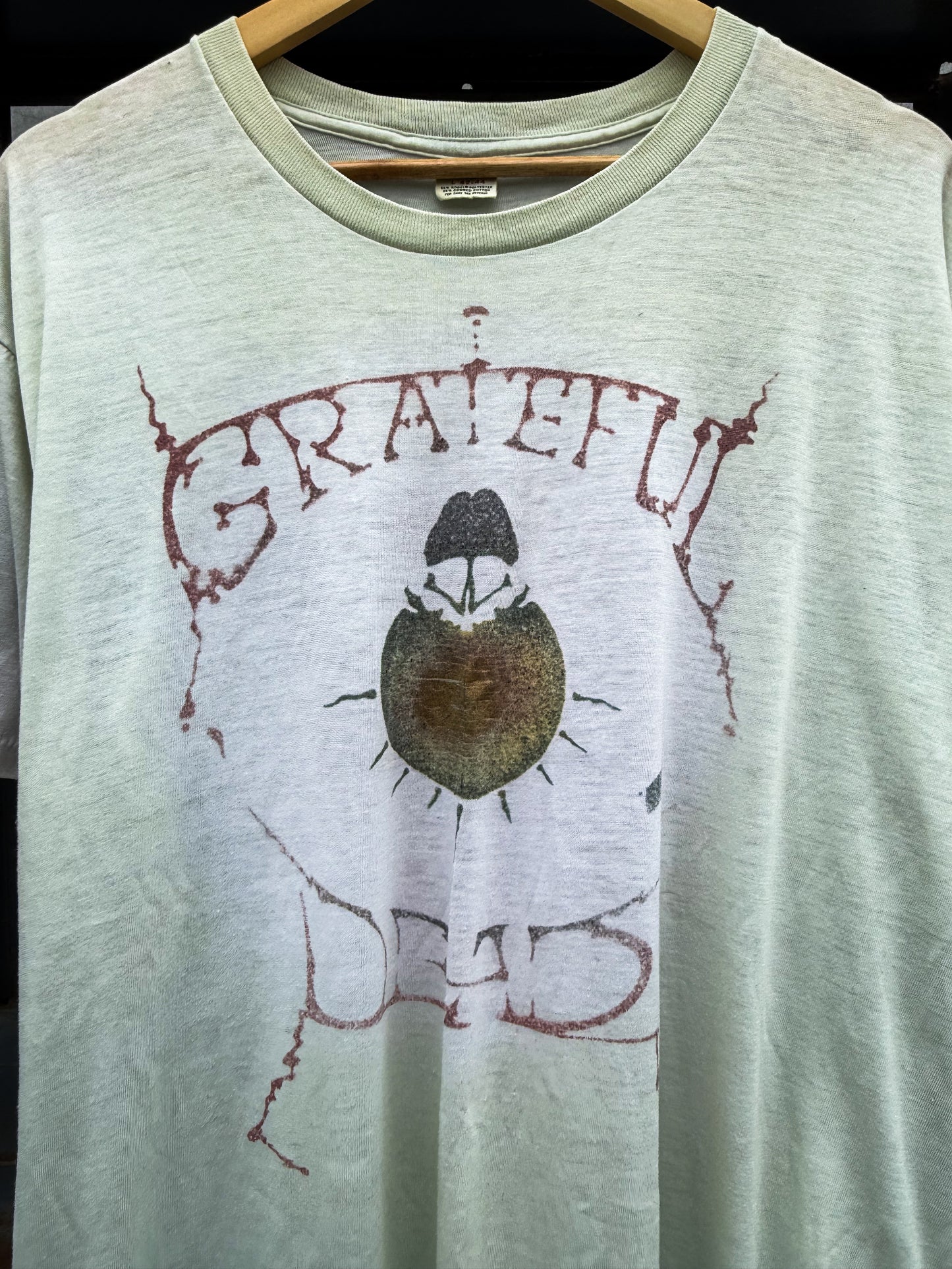 Vintage 70s Grateful Dead Parking Lot Bootleg Tee ( Large )