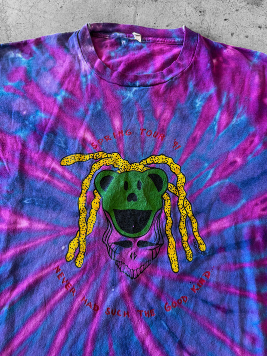 Vintage 1991 Grateful Dead Spring Tour Bootleg Tee ( Large )