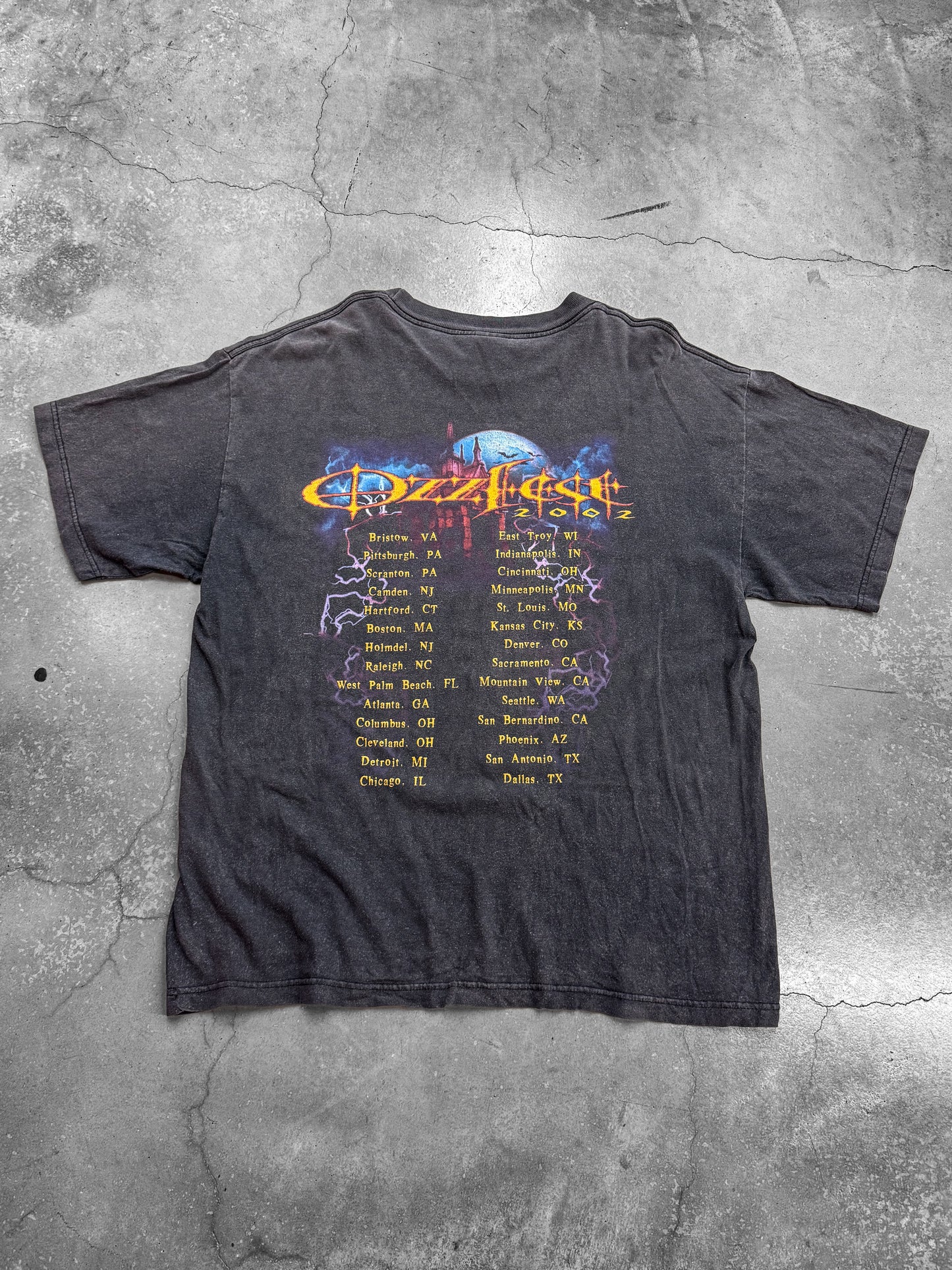 Vintage 2002 Ozzy Osbourne Ozzfest Tee ( XL )