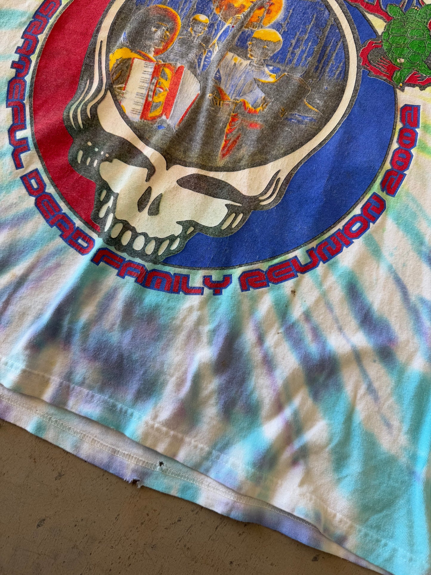 Vintage 2002 Grateful Dead Terrapin Station Family Reunion Tour Tee ( XL )