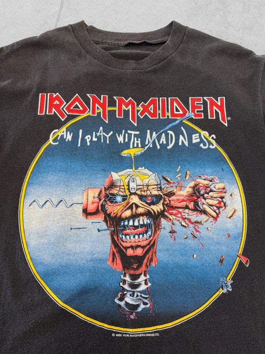 Vintage 80s Iron Maiden “Can I Play With Madness” Band Tee ( Medium )