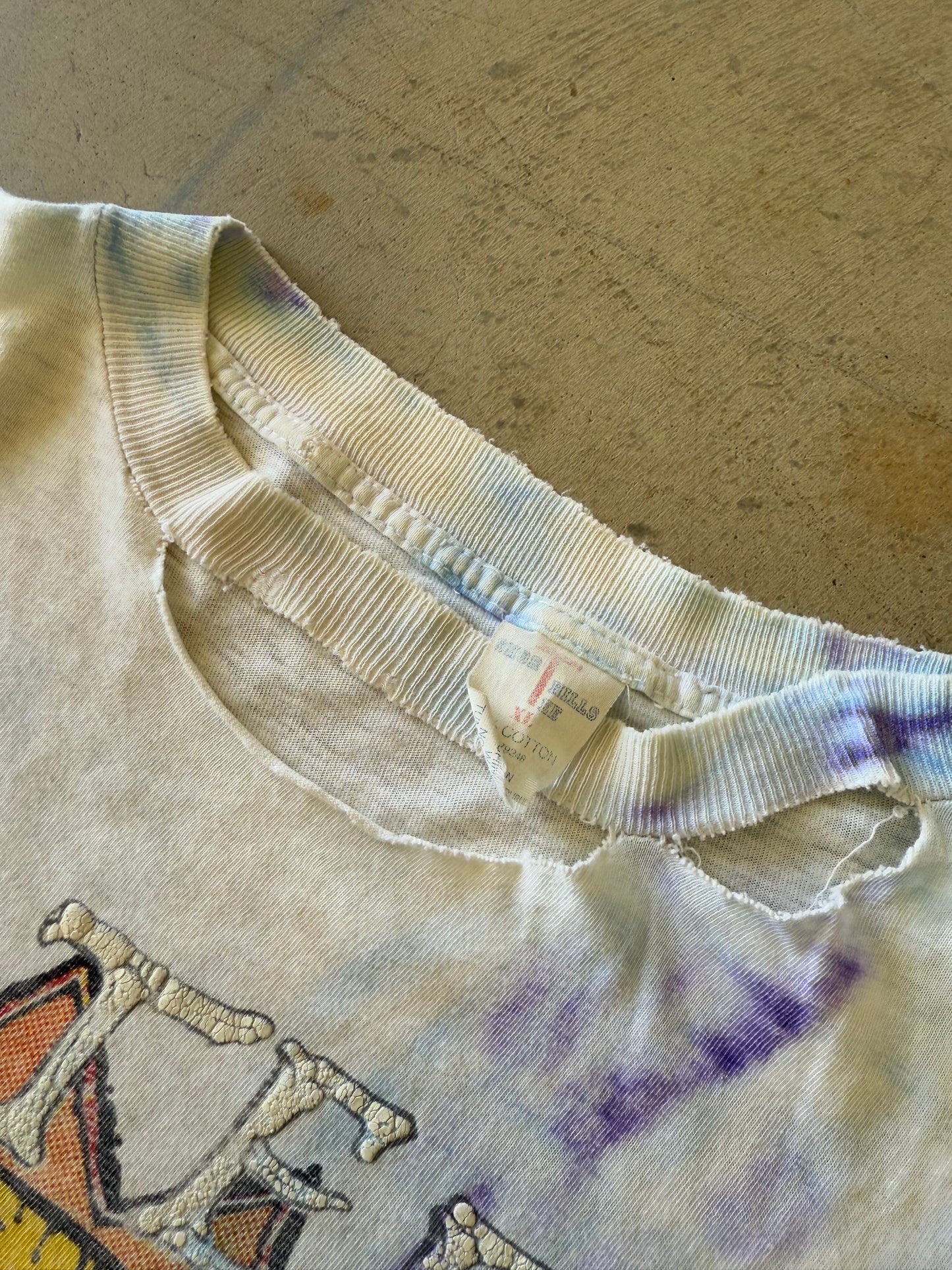 Vintage 1993 Grateful Dead Summer Tour Thrashed Boxy Tee ( XL )