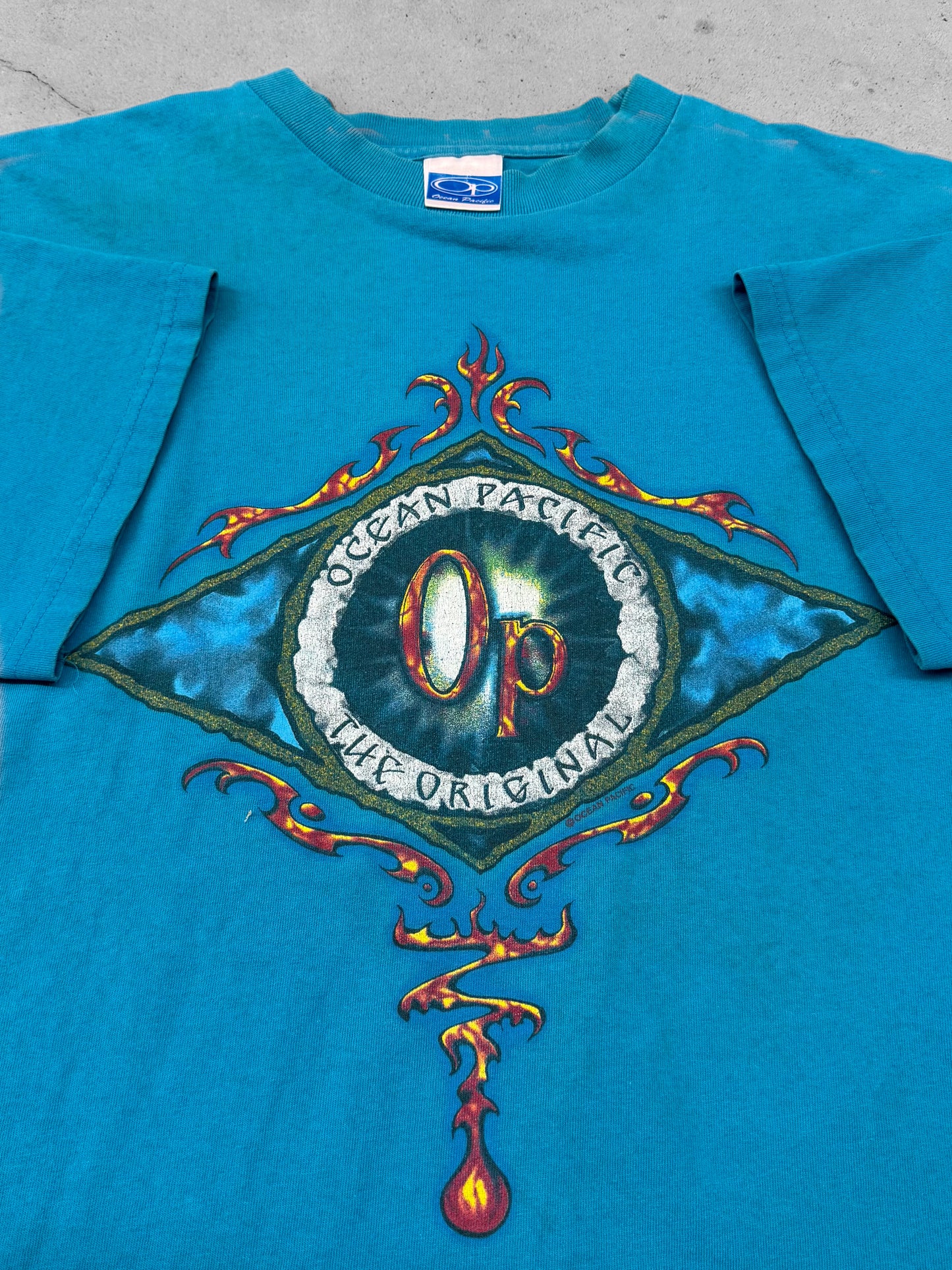 Vintage 90s Ocean Pacific Surf Tee ( XL )