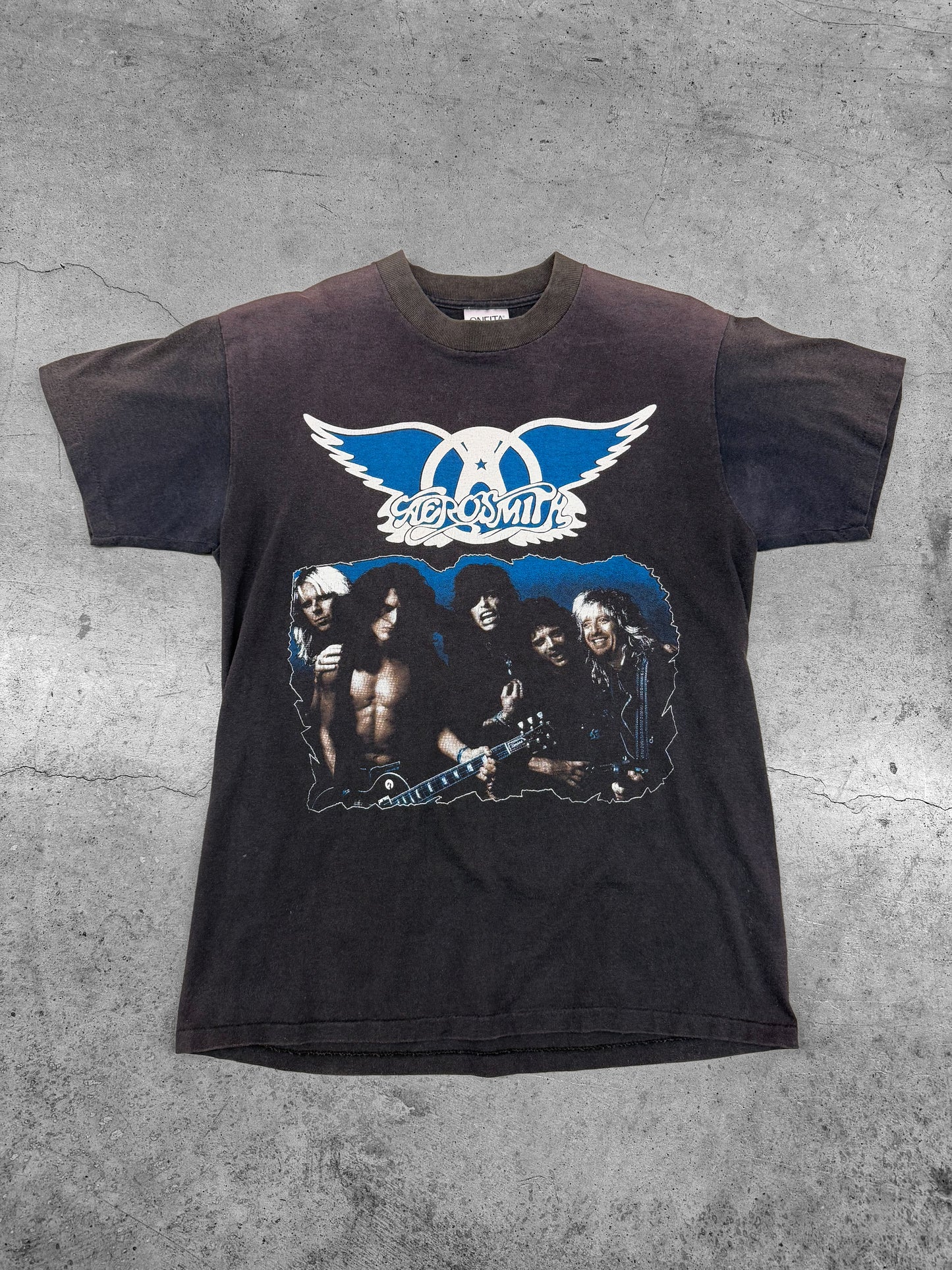 Vintage 1987 Aerosmith Permanent Vacation Tour Tee ( Medium )