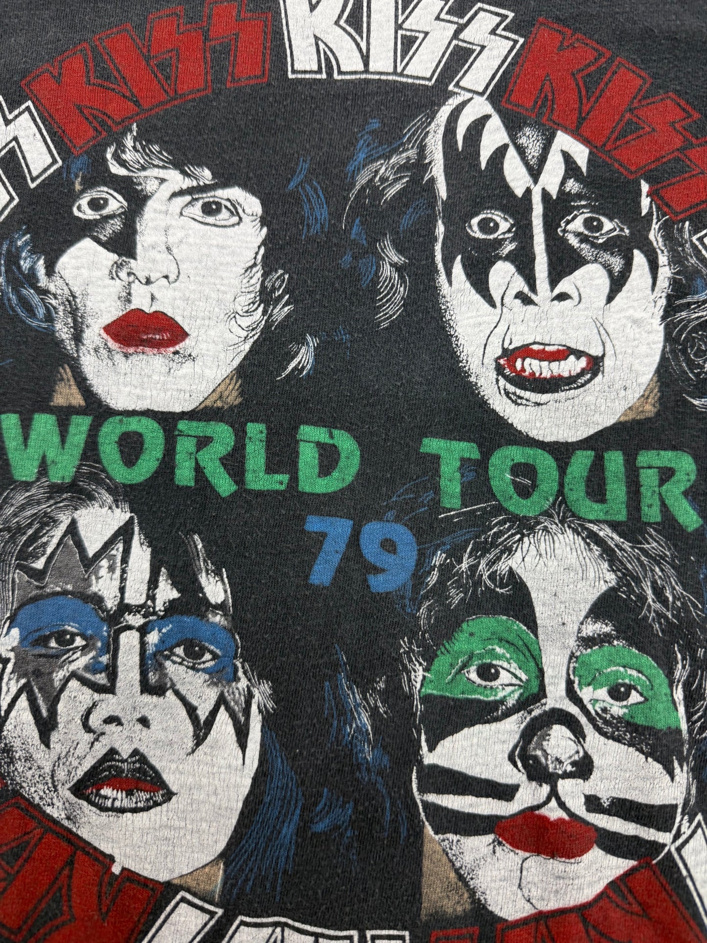 Vintage 1979 KISS World Tour Tee ( Large )