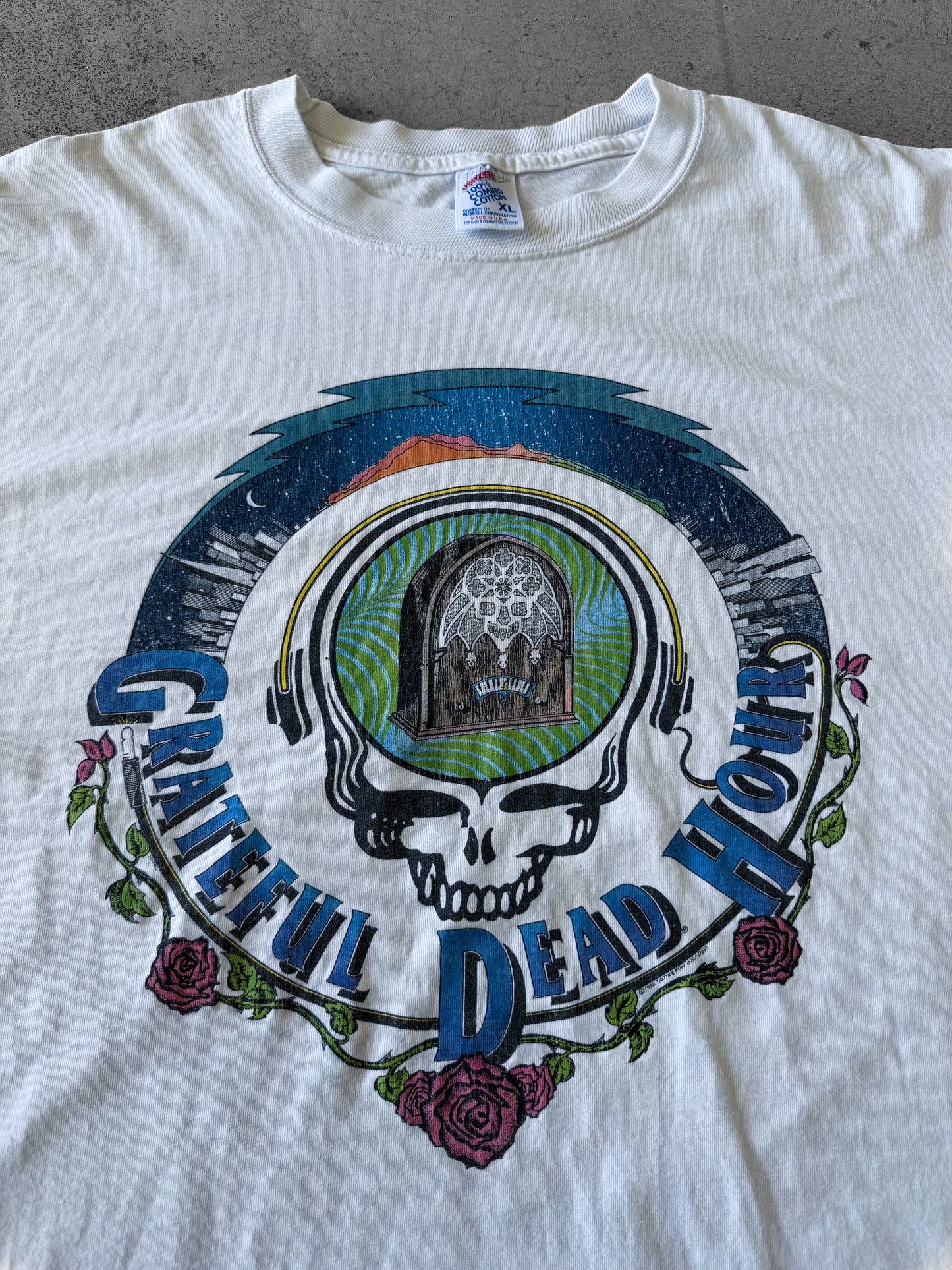 Vintage 1992 Grateful Dead Hour Radio Station Tee ( XL )