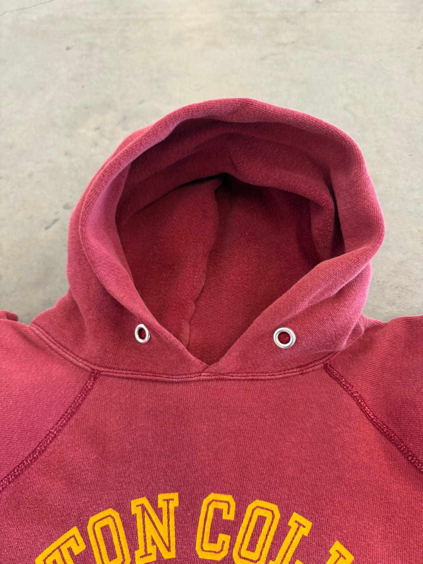 Vintage 8 0 s Boston College Champion Hoodie Sweatshirt ( Medium )