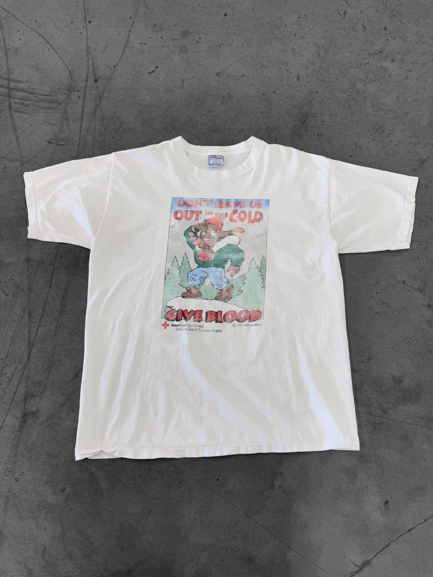 Vintage 90s “Give Blood” American Red Cross Promo Tee ( XL )