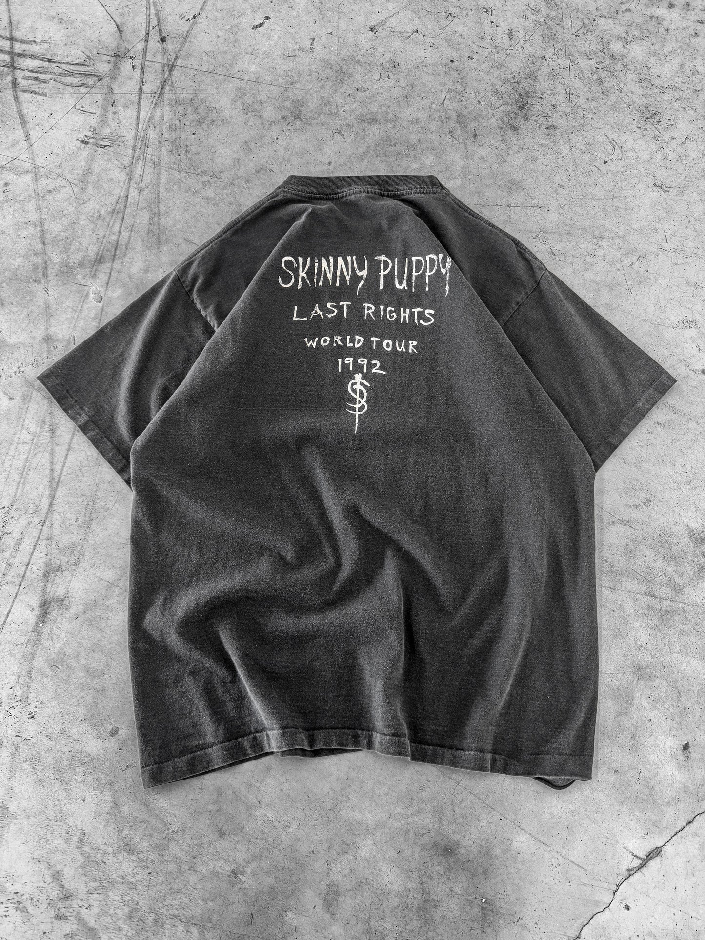 Vintage 1992 Skinny Puppy Last Rights World Tour Tee ( XL )