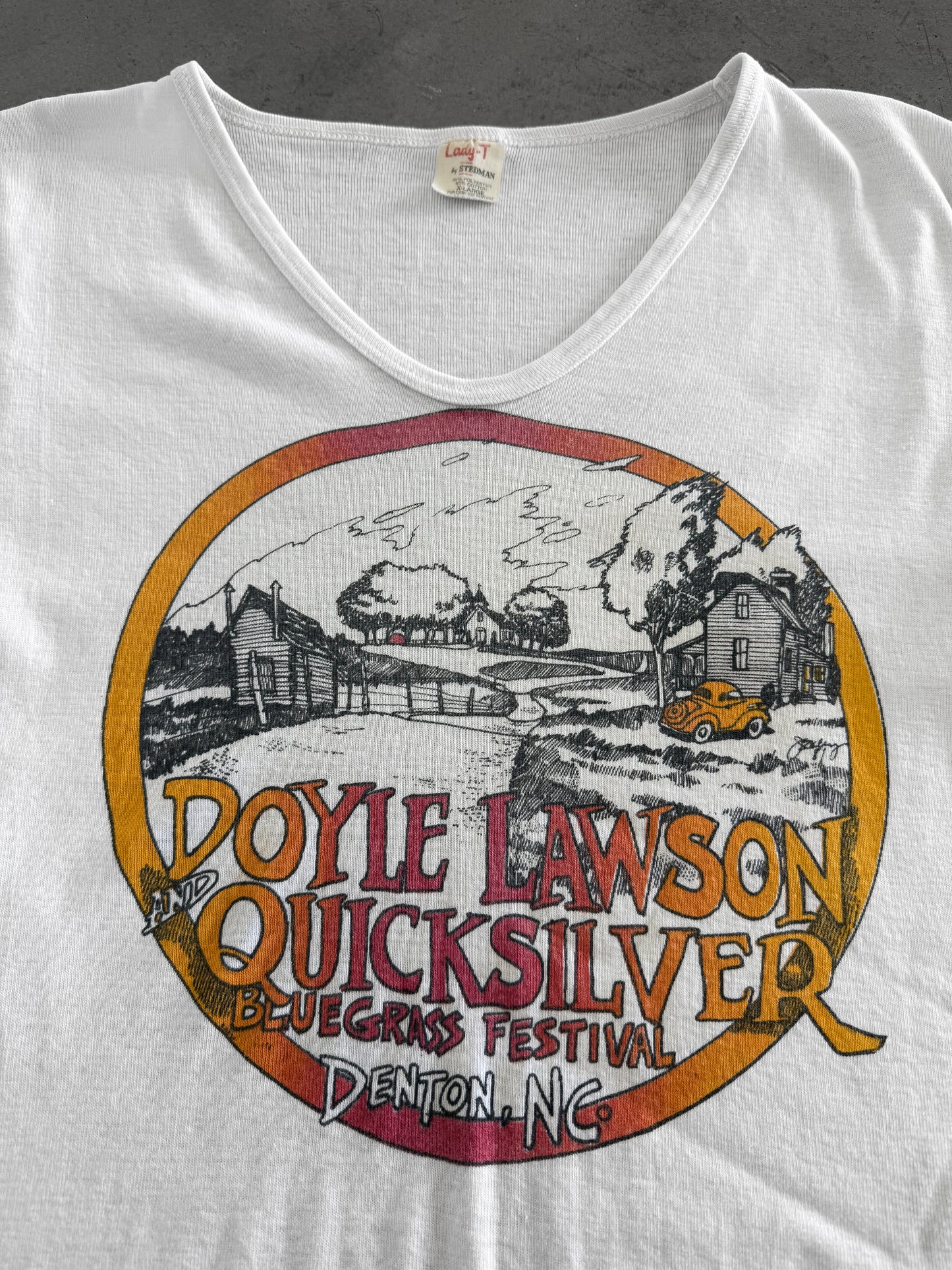 Vintage 70s Doyle Lawson & Quicksilver Bluegrass Women’s Tee ( Fits Med )