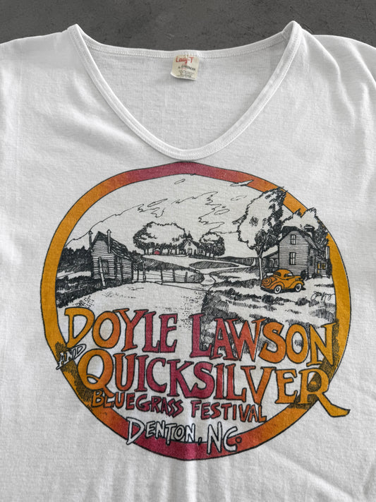 Vintage 70s Doyle Lawson & Quicksilver Bluegrass Women’s Tee ( Fits Med )