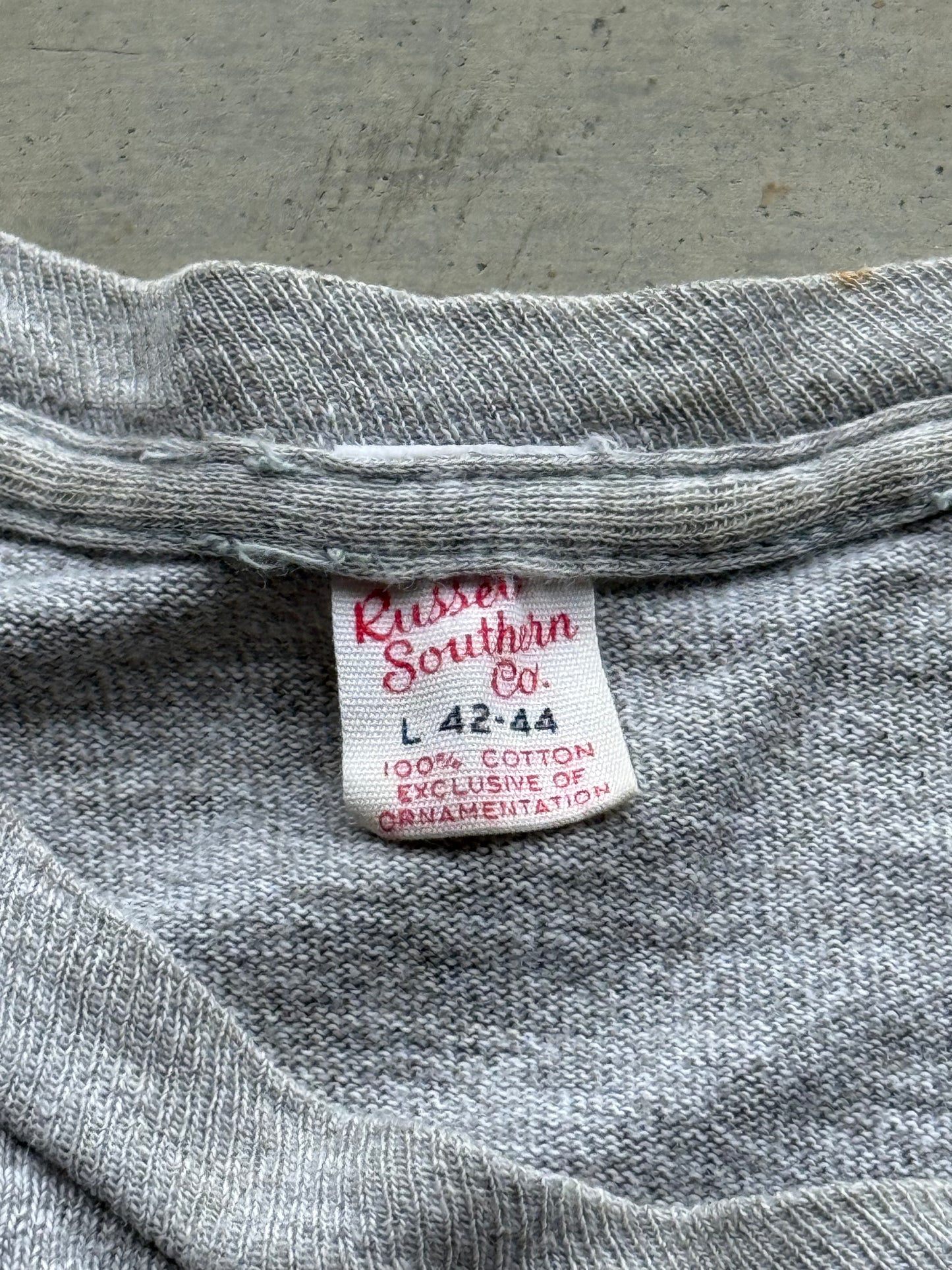 Vintage 60s NC State Russell Tee ( Large )