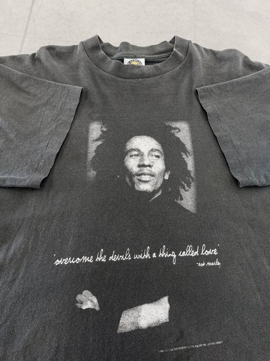 Vintage 90s Faded Bob Marley Portrait Tee ( XL )