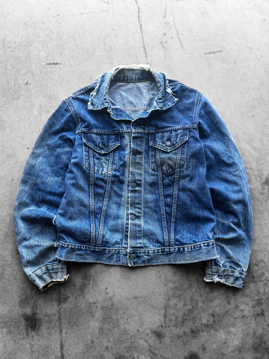 Vintage 6 0 s Levi Big E Type 3 Distressed Jacket ( Med / Large )