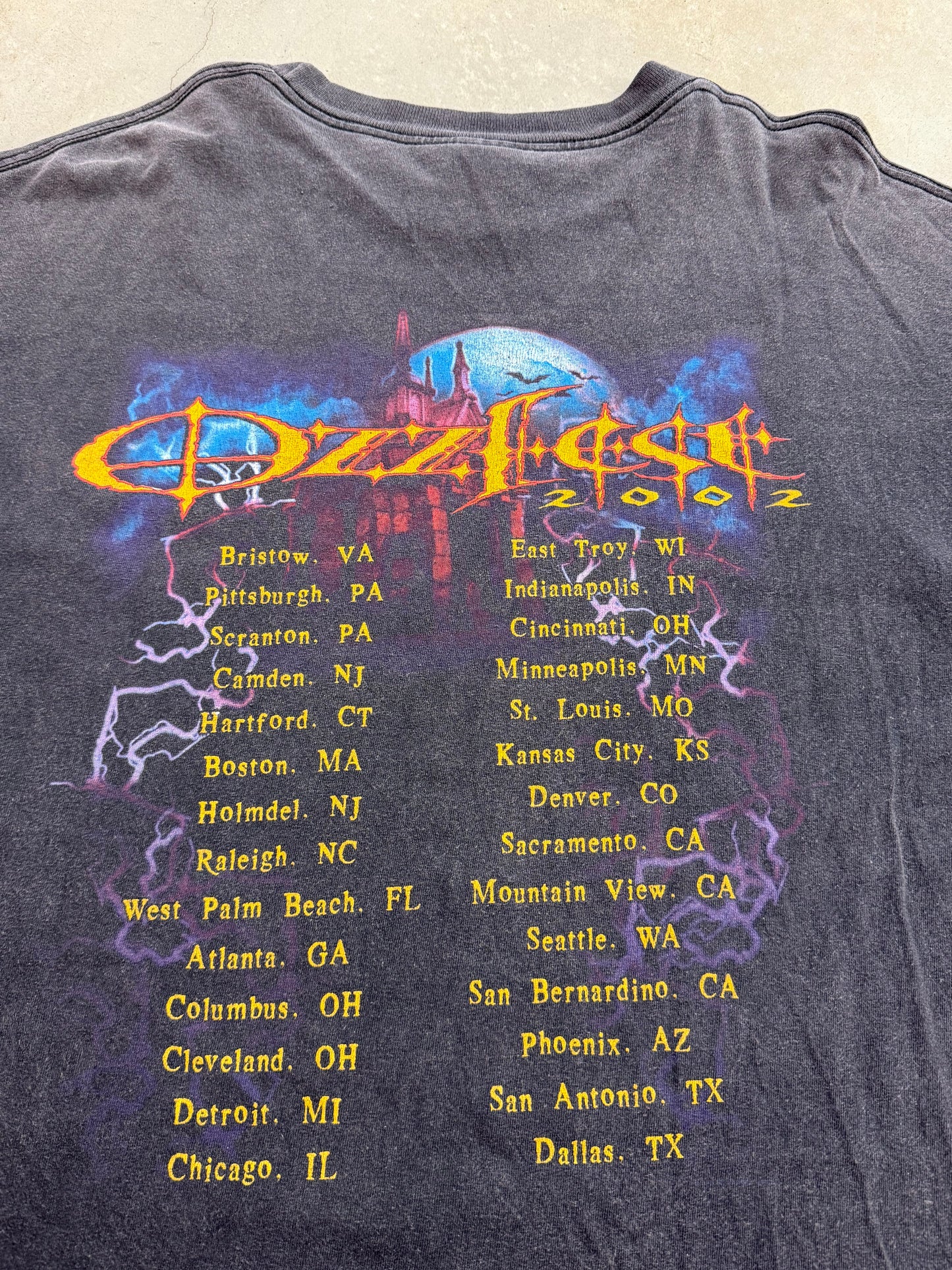 Vintage 2002 Ozzy Osbourne Ozzfest Tee ( XL )