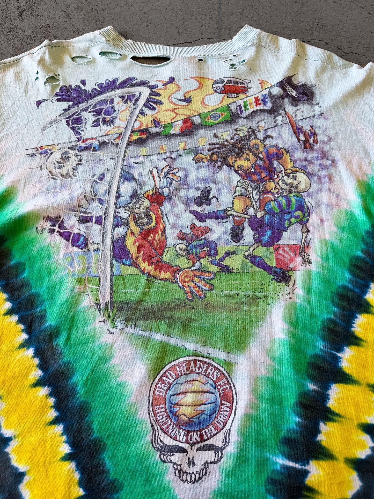 Vintage 1997 Grateful Dead Dead Headers Liquid Tee ( XL )